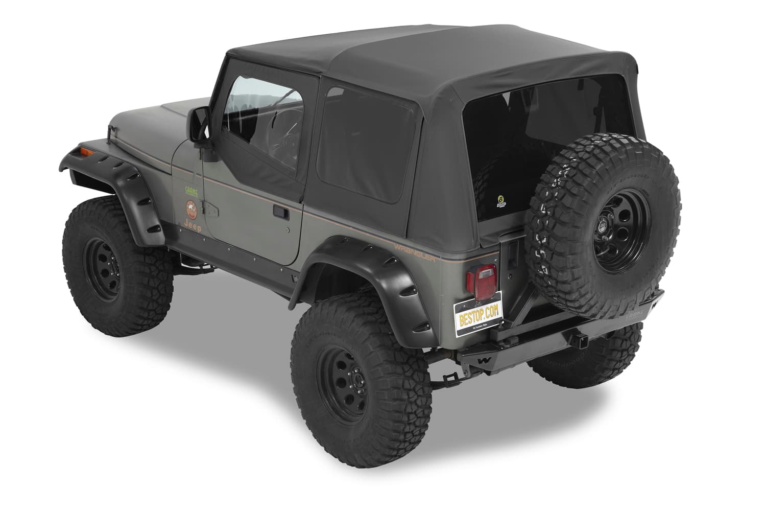 Bestop BLACK DENIM SUPERTOP NX SUPERTOP NX COMPLETE REPLACEMENT SOFT TOP JEEP 88-95 WRANGLER; NO DOORS INCLUDED; TINTED SIDE AND REAR WINDOWS