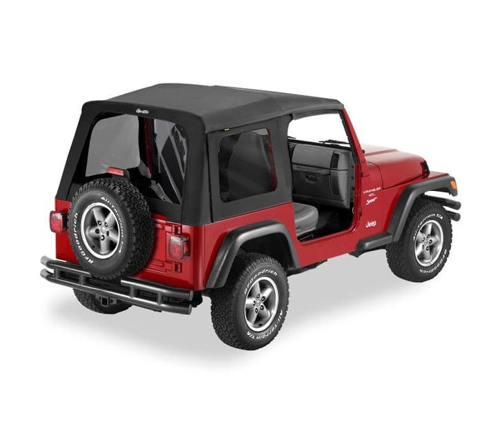 Bestop Black Diamond Supertop Classic Skins Supertop Classic Replacement Skins, Tinted Windows Jeep 97-06 Wrangler; Req. Supertop hardware; no doors included.; Tinted side and rear windows