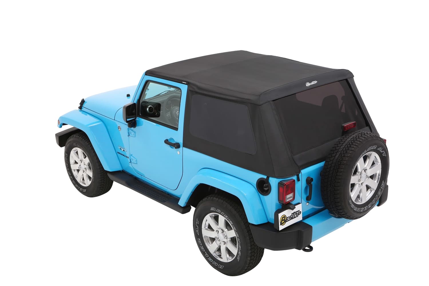Bestop Bestop Trektop Slantback Soft Top - Black Diamond - JK 2dr