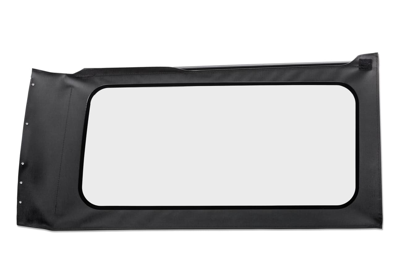 Bestop OE JL Replacement Windows - Jeep 2018-23 Wrangler JL (Quarter Right Hand; 2-Door; Black Vinyl; Clear)