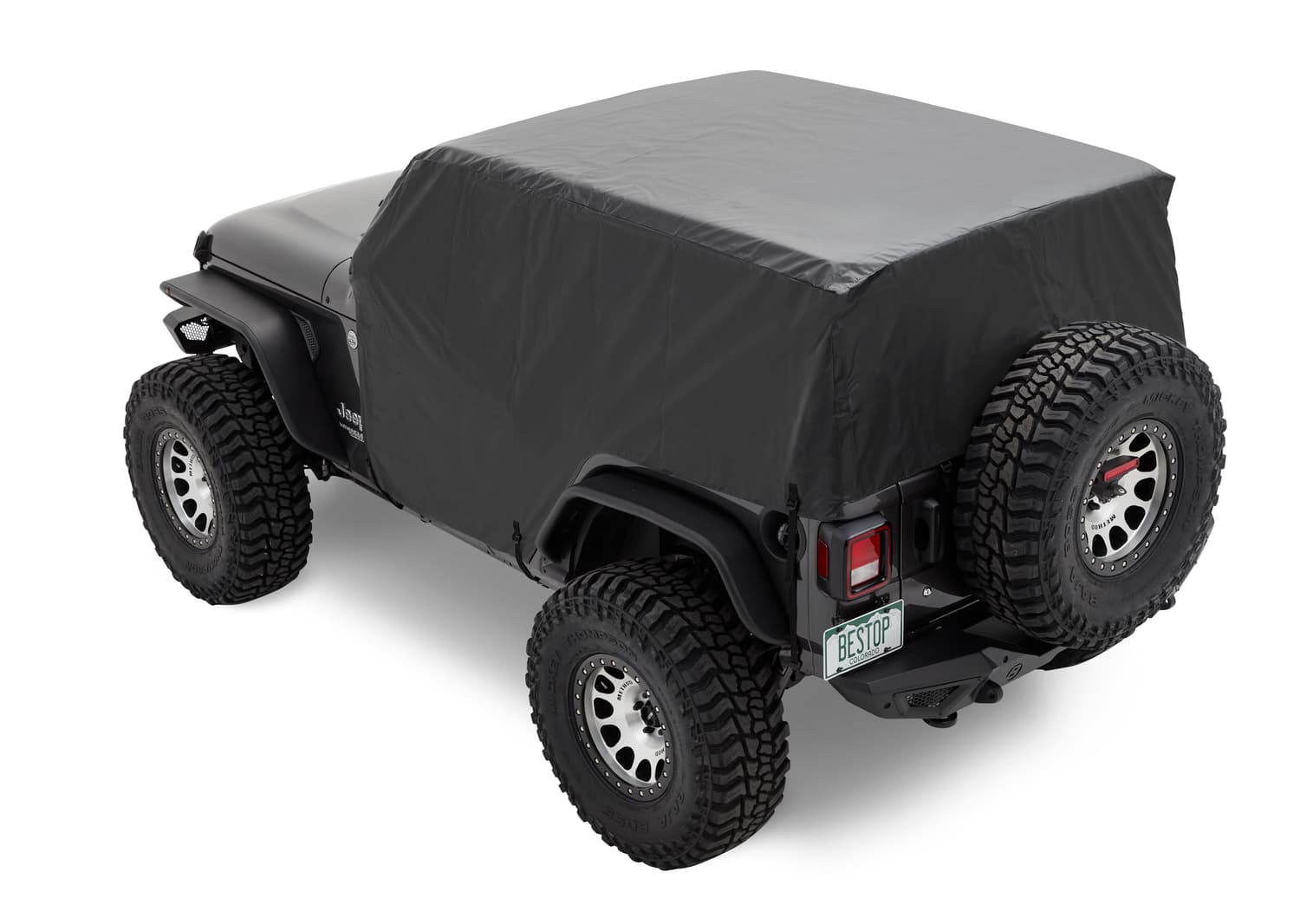 Bestop All Weather Trail Cover - Jeep '07-18 Wrangler JK / '18-26 JL 2-Door (Black)