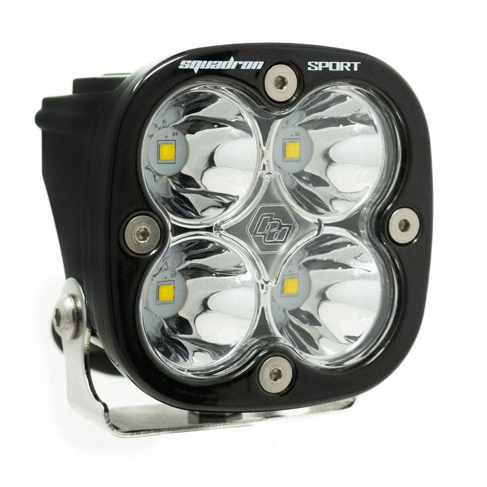 Baja Designs LED LIGHT POD SPOT PATTERN CLEAR BLACK SQUADRON SPORT BAJA DESIGNS