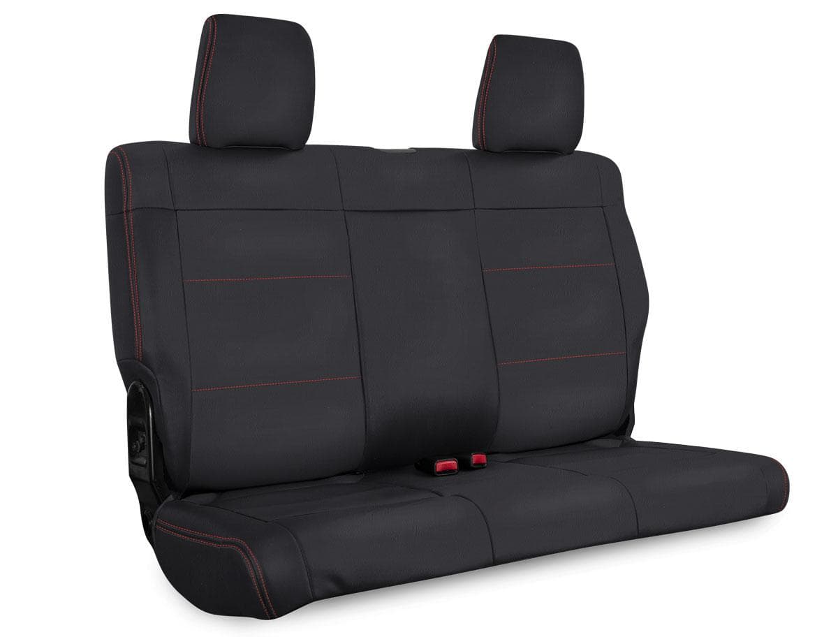 PRP PRP Rear Seat Cover, Black w/Red Stitch - JK 2dr 2007-10