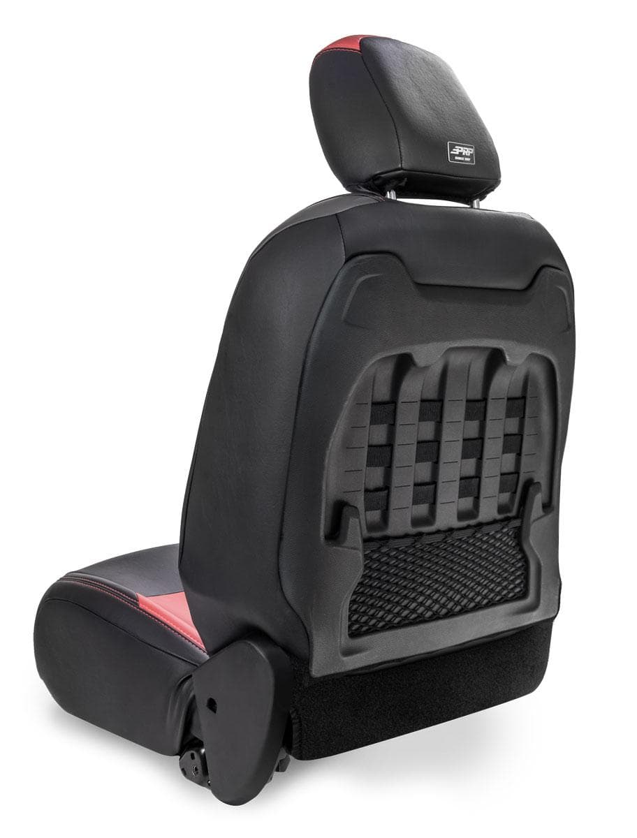 Front Seat Covers for Jeep Wrangler JL, 2 door; with Molle Back (Pair) - All Black product image