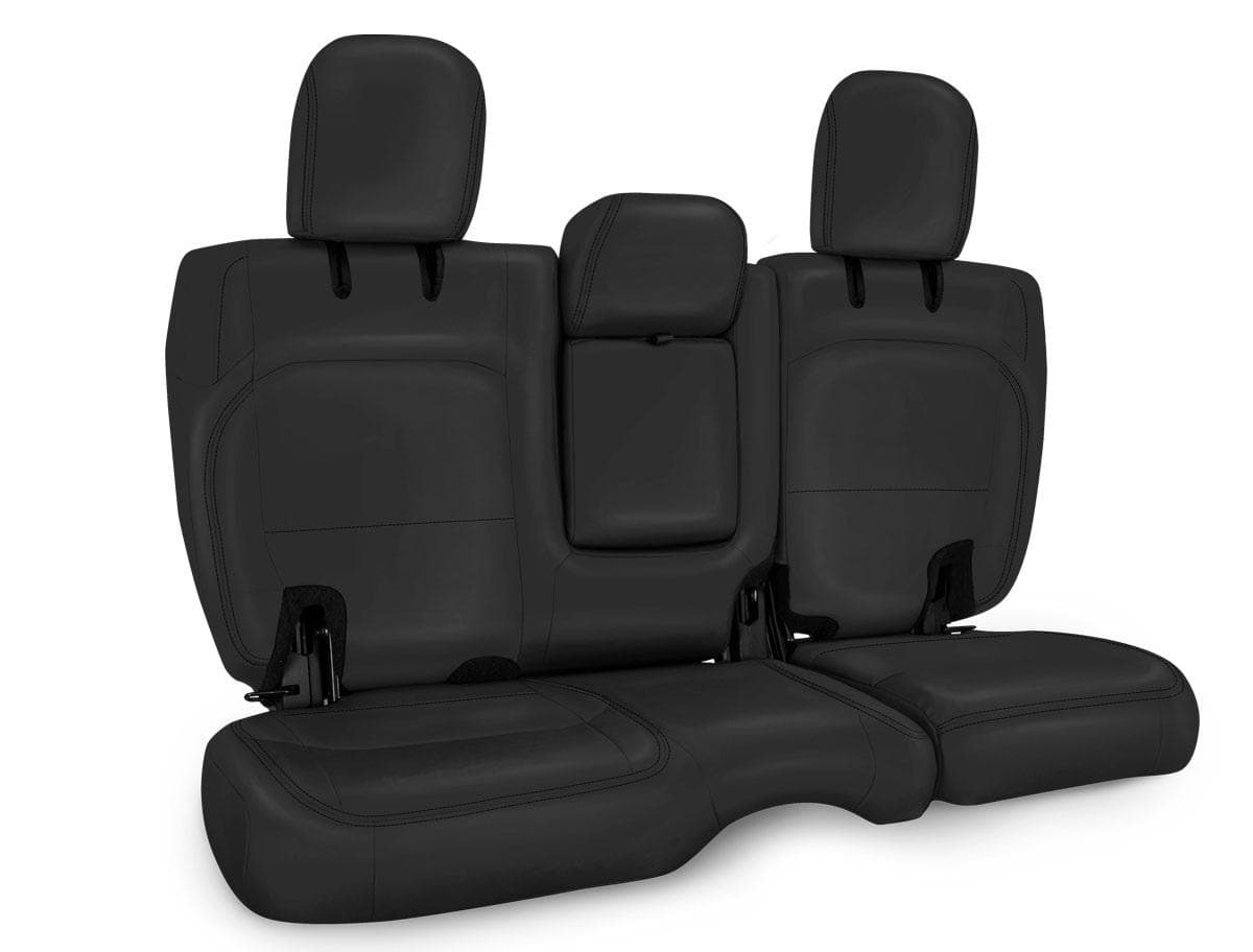 PRP REAR BENCH COVER FOR JEEP WRANGLER JL 4 DOOR WITH LEATHER INTERIOR ALL BLACK