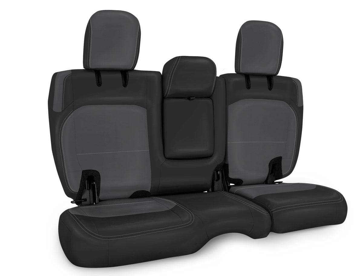 PRP REAR BENCH COVER WRANGLER JL4 DOOR WITH LEATHER INTERIORBLACK AND GREY