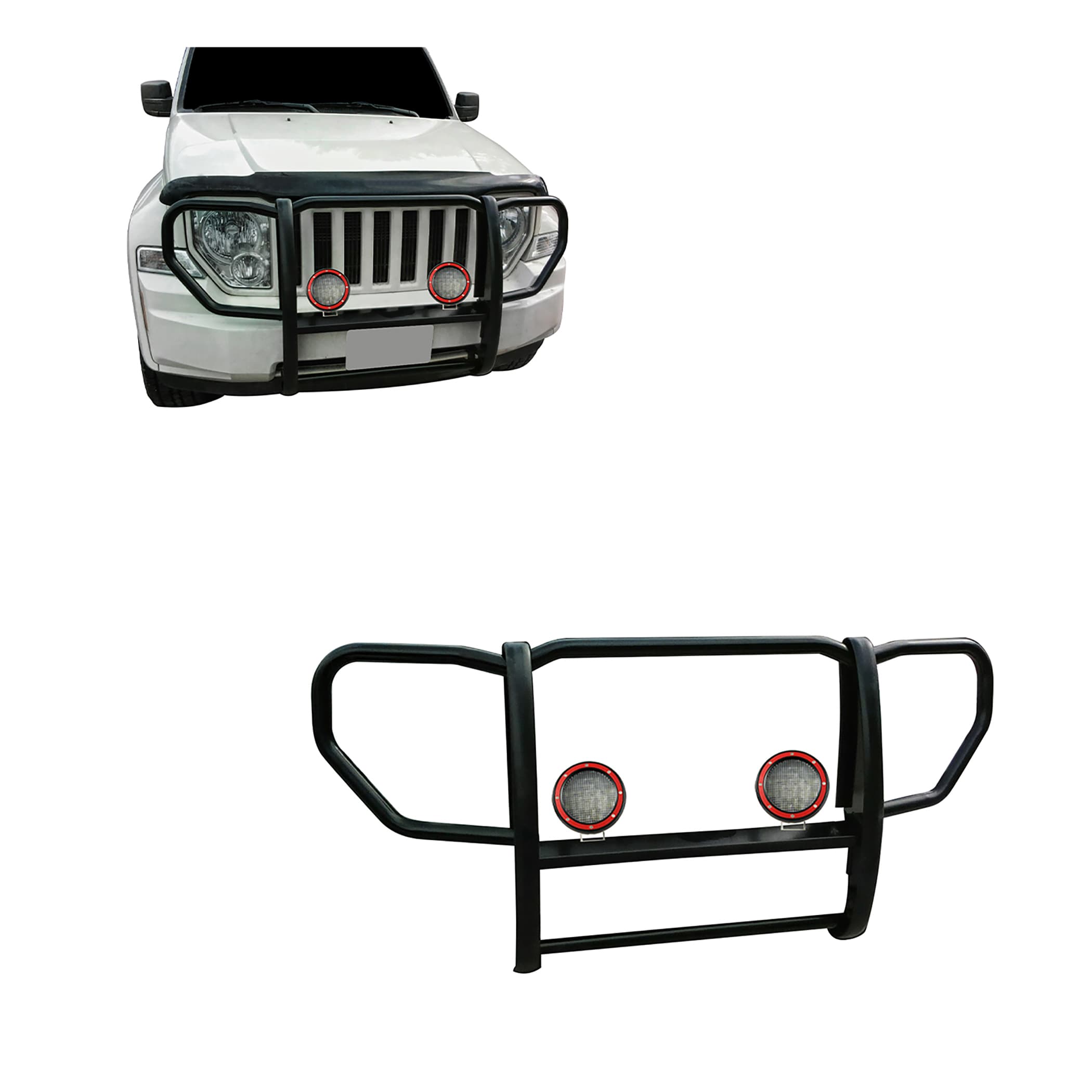Black Horse Off Road Black Horse Off Road 17A086400A-PLFR Grille Guard Kit