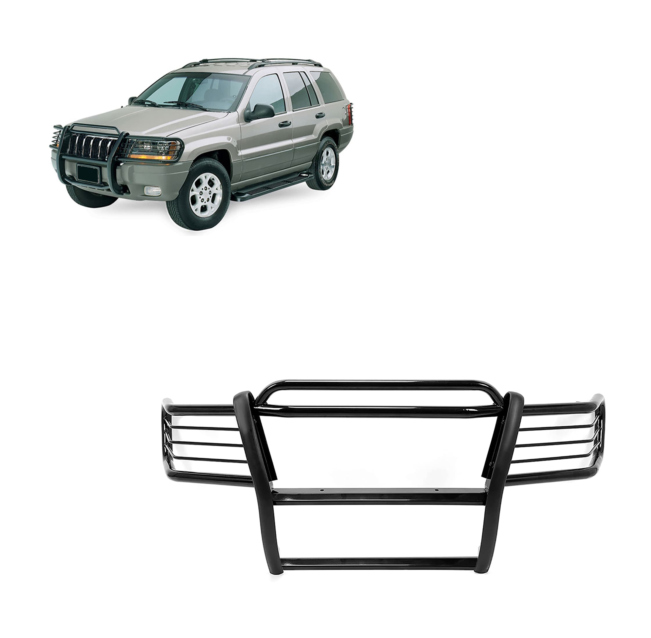 Black Horse Off Road 9904 GRAND CHEROKEE GRILLE GUARD MODULAR BLACK
