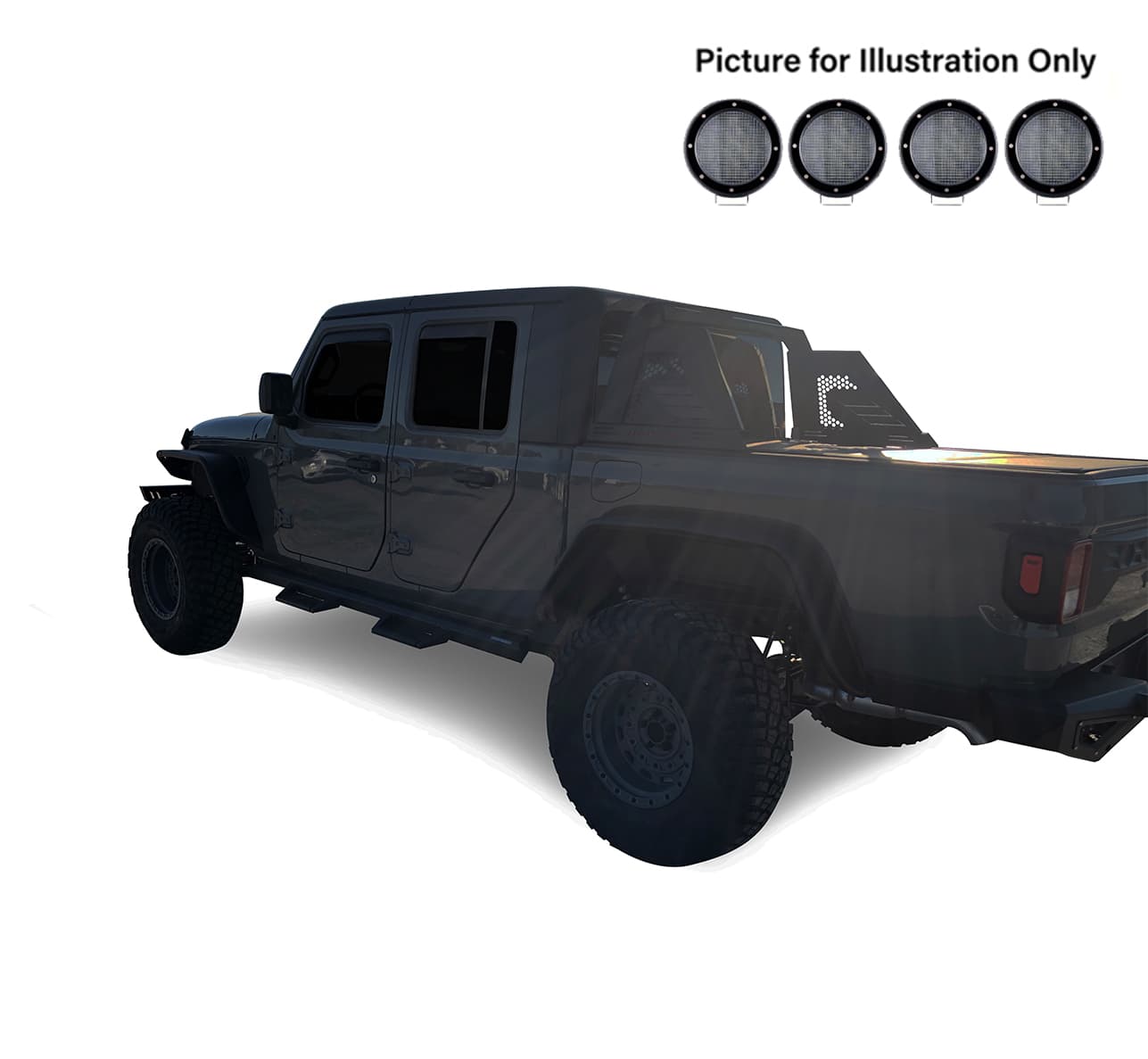 Black Horse Off Road Black Horse Off Road AR2-09B-PLFB Armour II Roll Bar Kit