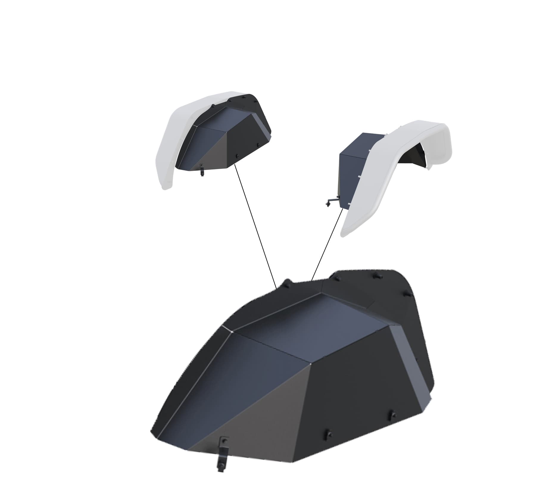 Black Horse Off Road Black Horse Off Road INFG20 Rear Inner Fender Flares Liners