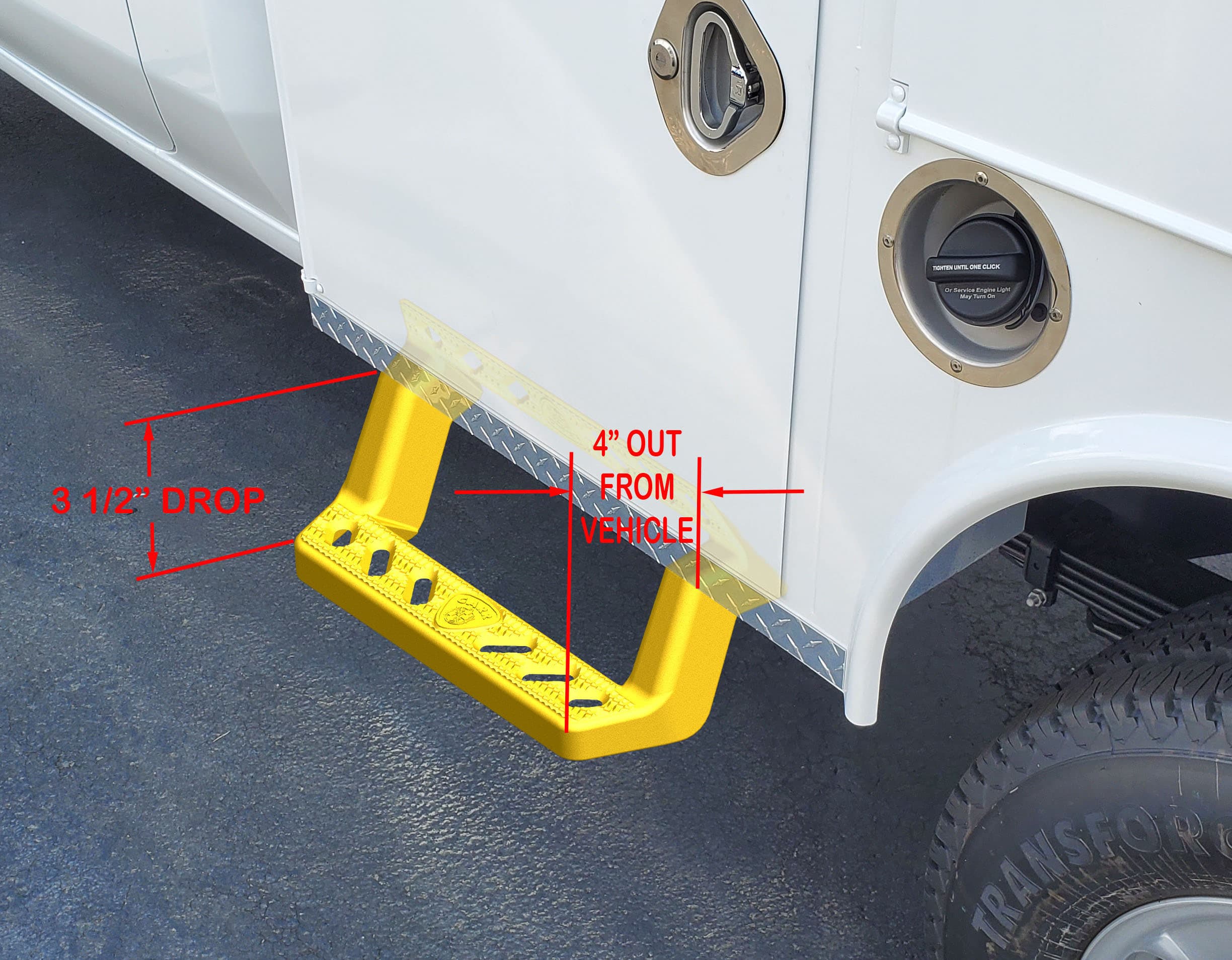 Carr Carr - 150102-1 - Underbody Access Step - XM3 Polished - Single