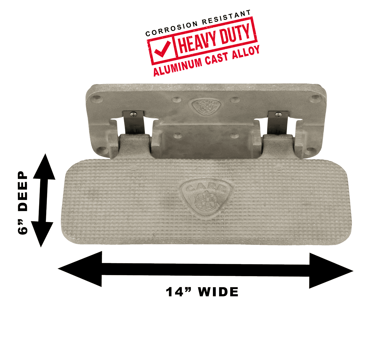 CARR - 190015 - Mega Step; Hitch Mount; XM4 Mechanical Matte Finish; Single product image