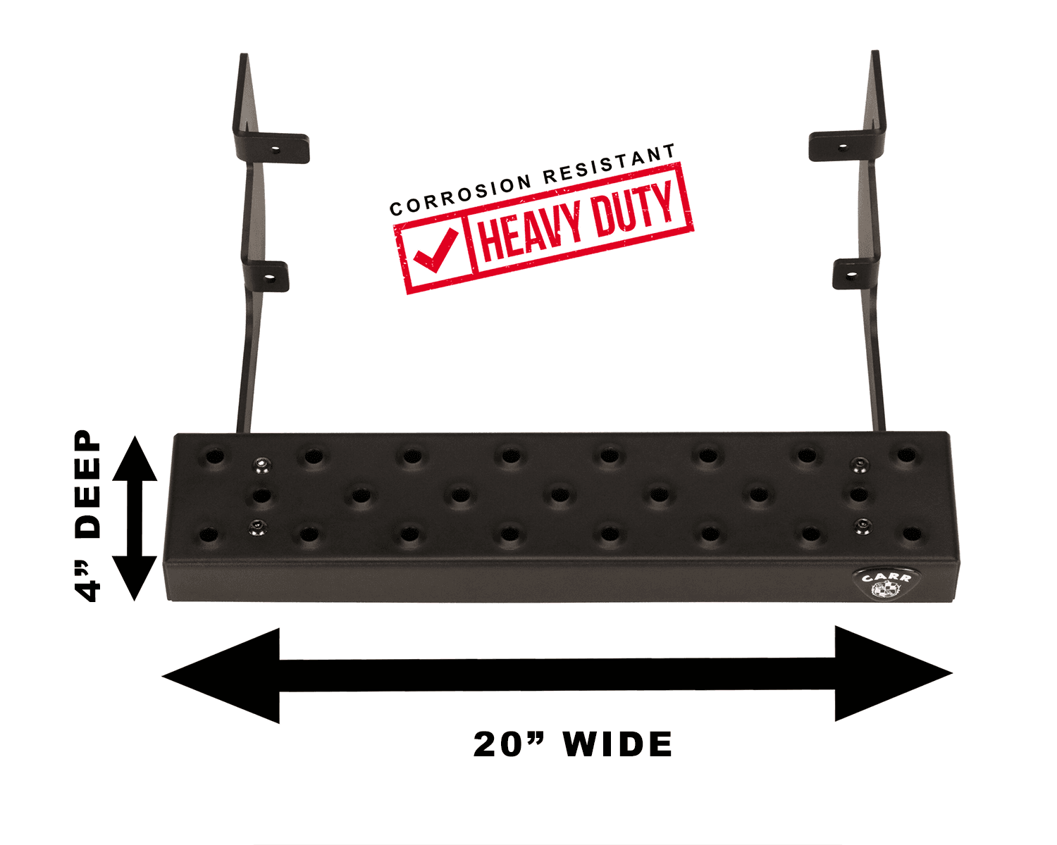 Carr CARR - 451001-1 - Factory Step; Van Assist/Side Step; XP3 Black Powder Coat; Single