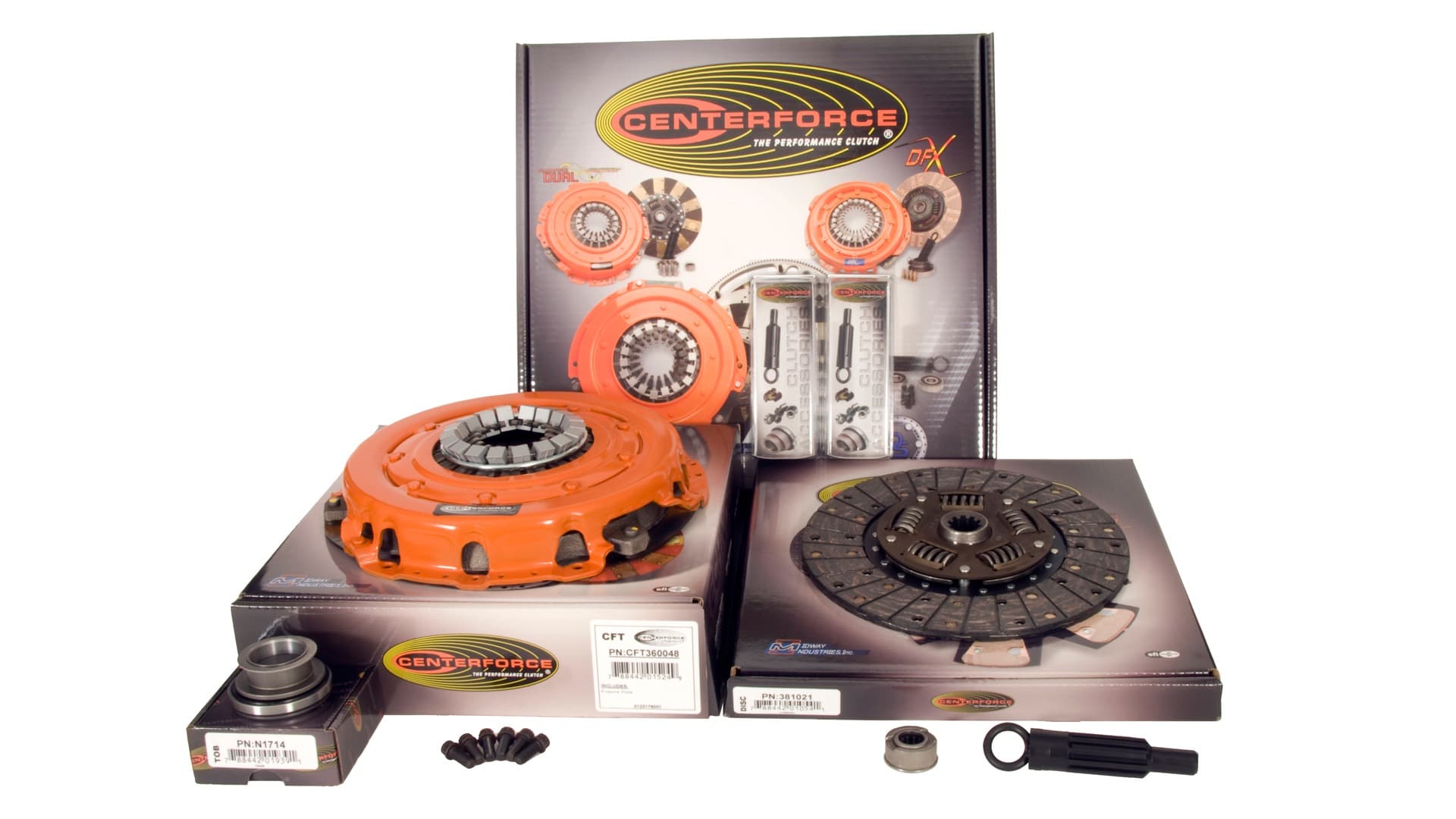 Centerforce Centerforce ? II, Performance Clutch Kit, 515 ft/lbs Capacity, 10.4in Dia., 10-Spline, Fits Ford/Mercury Cars 4.6L/5.0L