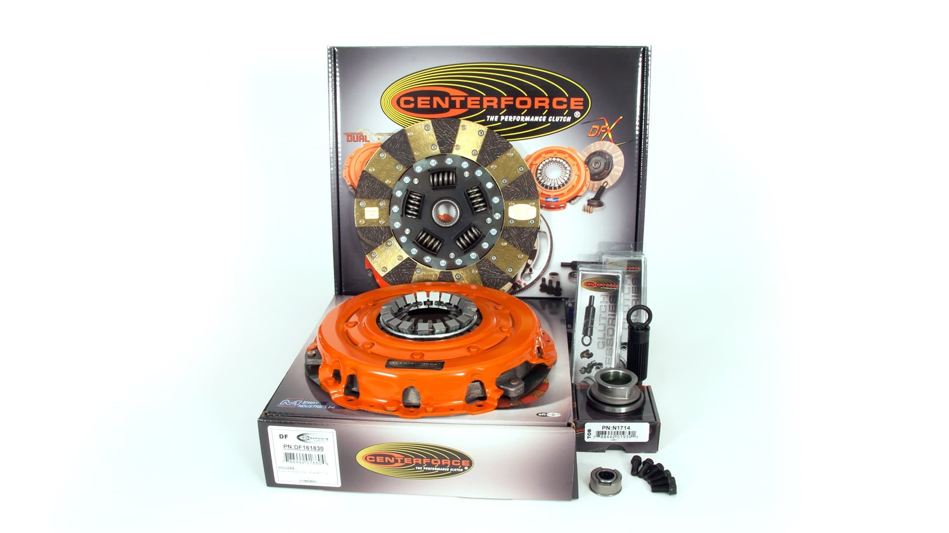 Centerforce Centerforce Dual Friction ?, High Performance Clutch Kit, 588 ft/lbs Capacity, 10.4in Dia., 26-Spline, Fits Ford Fairmont and Mustang 4.6L/5.0L