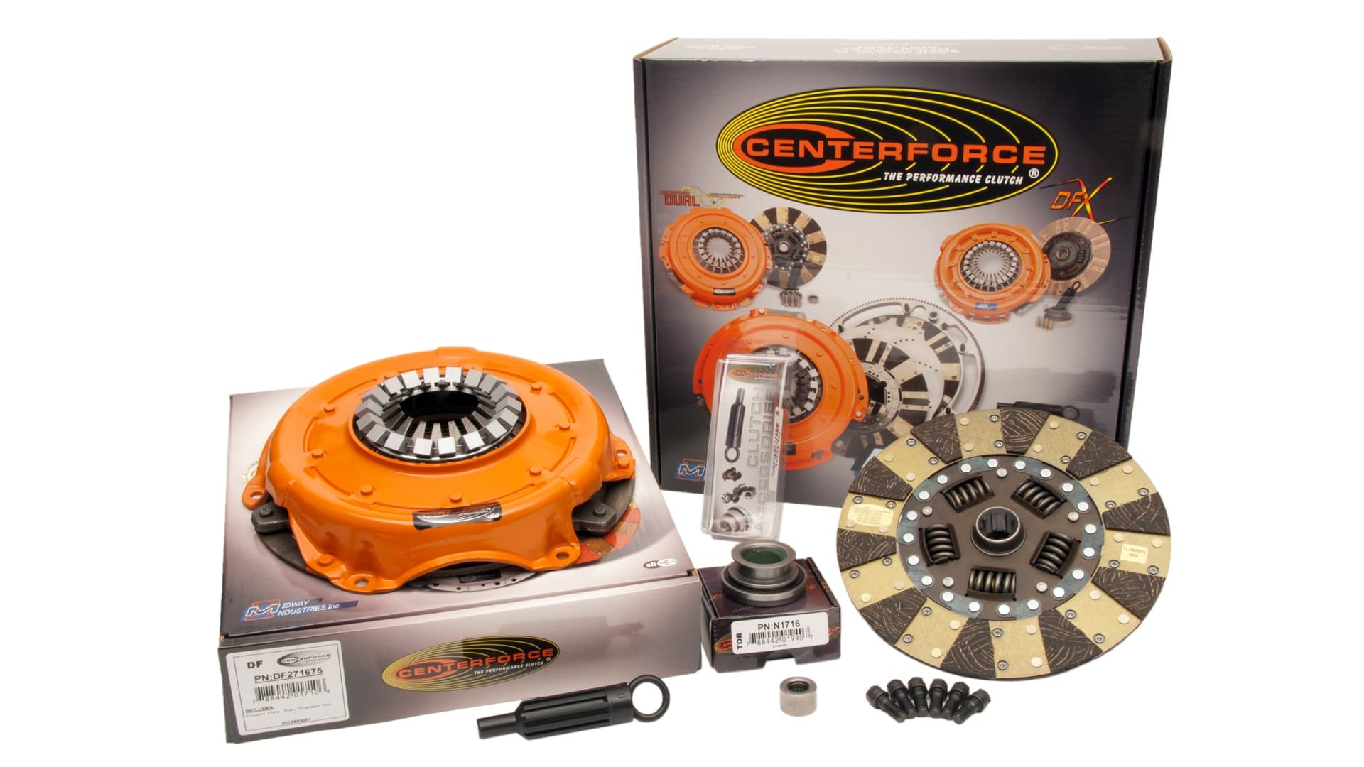 Centerforce Centerforce Dual Friction ?, High Performance Clutch Kit, 529 ft/lbs Capacity, 10.4in Dia., 10-Spline, Fits Buick/Chevrolet/GMC Cars and Trucks 6/8 Cyl