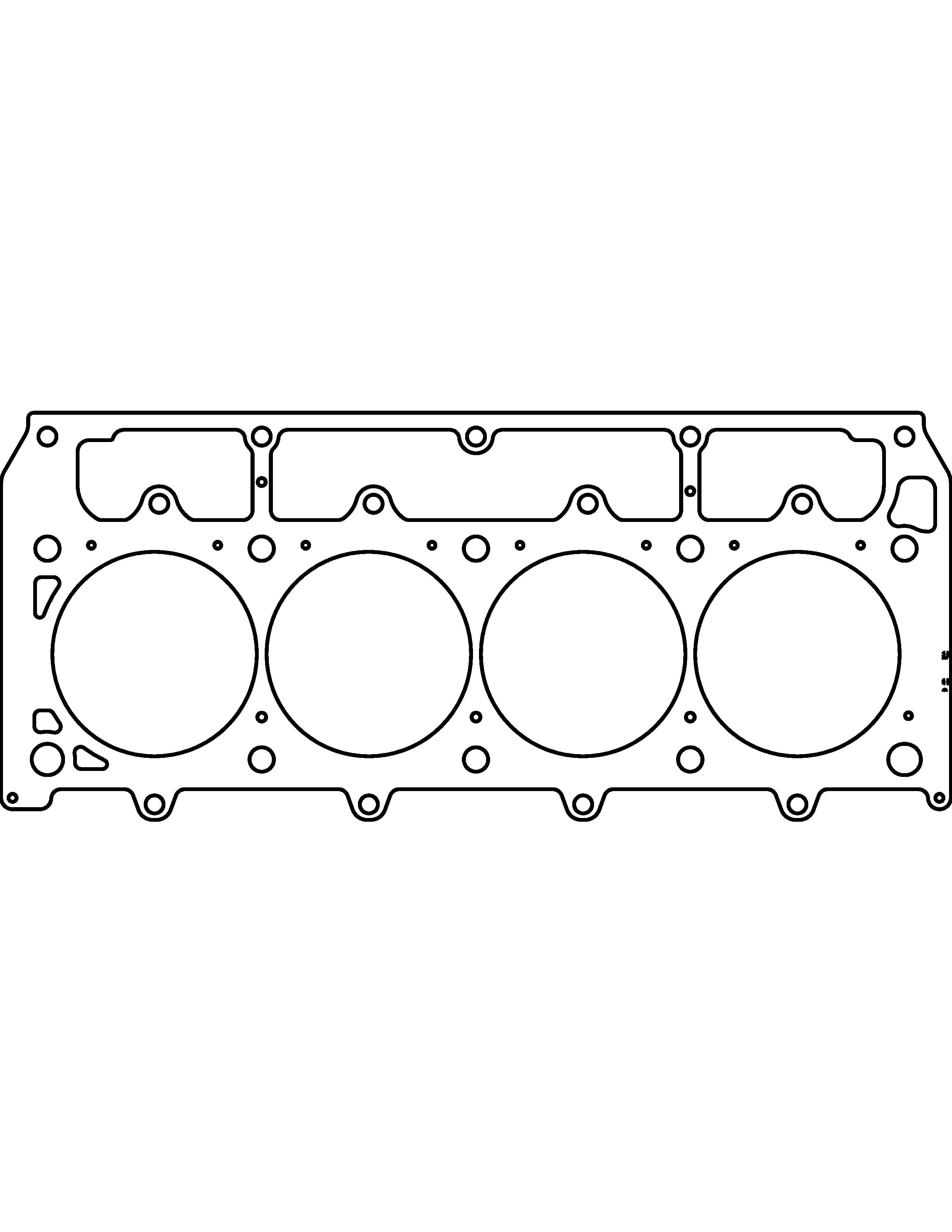 Cometic Gasket Automotive C5077-052 GM LSX Gen-4 Small Block V8 Cylinder Head Gasket product image