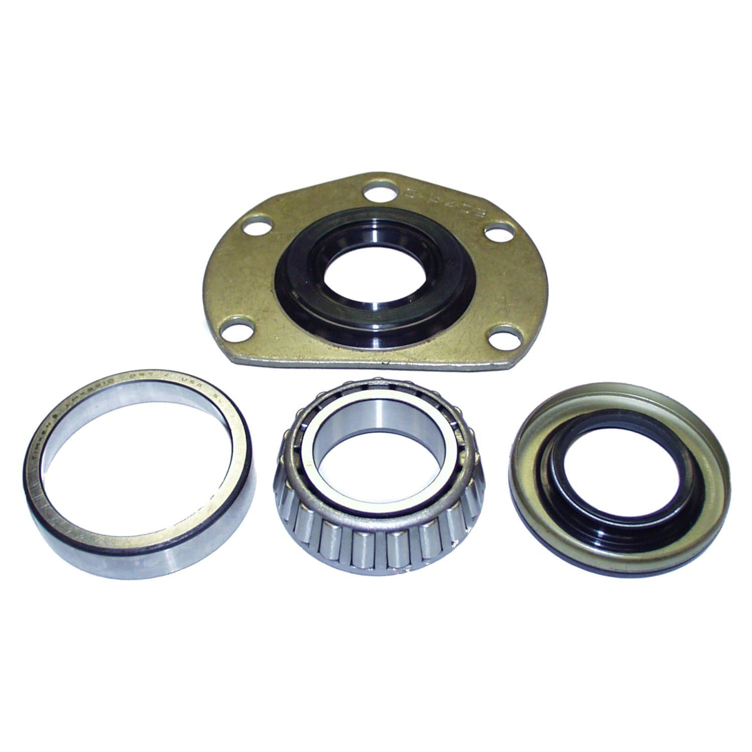 Crown Automotive Jeep Replacement Axle Bearing And Seal Kit; Rear; Incl. 1 Bearing/1 Race/2 Seals; Req. 2 Kits Per Vehicle; For Use w/AMC 20;