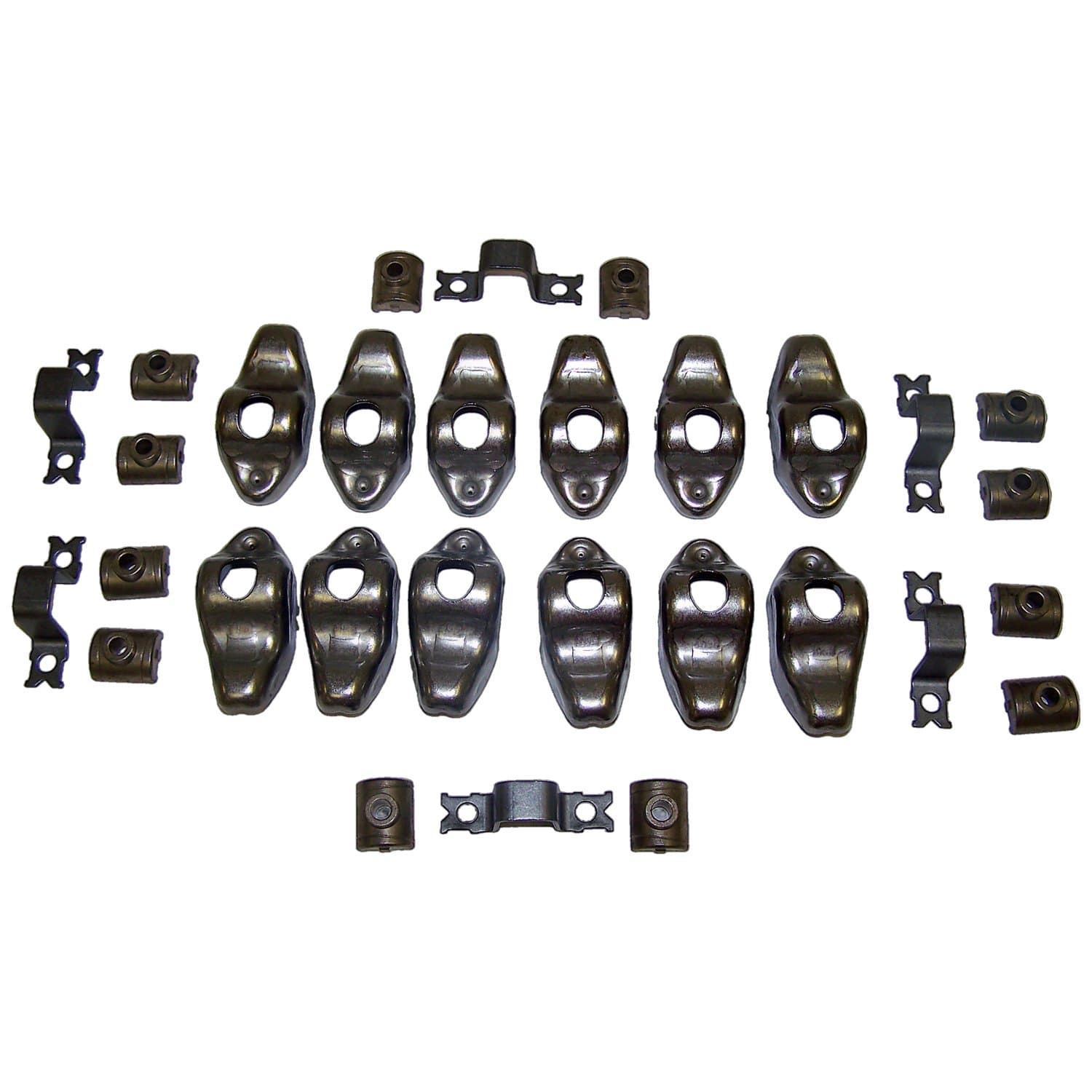 1984-2001 Cherokee XJ w/ 4.0L engine; Includes 12 Rocker Arms and 6 newer style steel pivot kits (#3236513K) 1983-1983 Cherokee SJ w/ 4.2L engine; Includes 12 Rocker Arms and 6 newer style steel pivot kits (#3236513K) 1983-1983 CJ-5 CJ w/ 4.2L engine; I product image