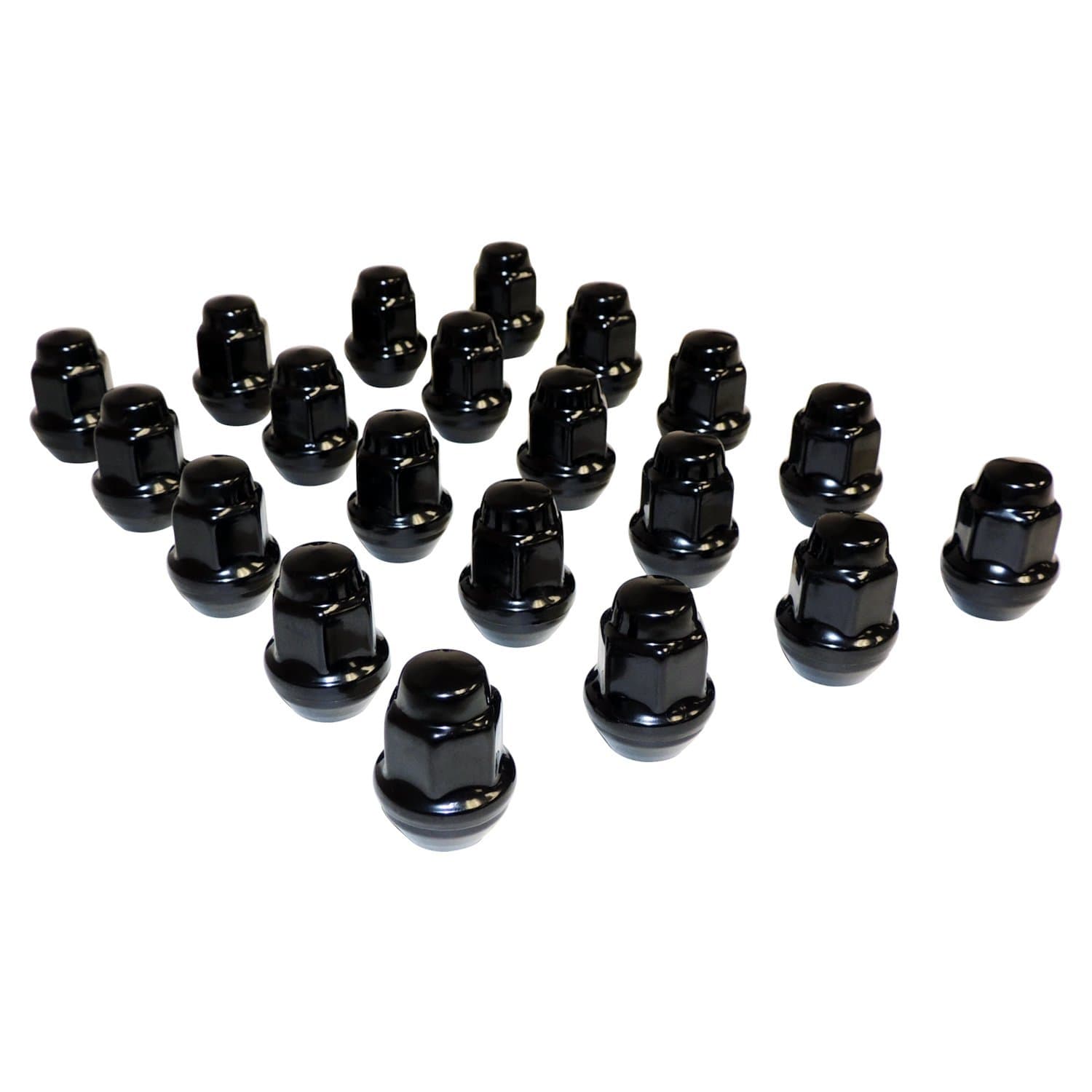 Crown Automotive Jeep Replacement Lug Nut Kit 2007-2015 JK Wrangler; 1997-2006 TJ Wrangler; 1987-1995 YJ Wrangler; 2005-2010 WK Grand Cherokee; 2005-2010 WH (Europe) Grand Cherokee; 1999-2004 WJ Grand Cherokee; 2001-2004 WG (Europe) Grand Cherokee; 1993-1998 ZJ Grand Cherokee; 199