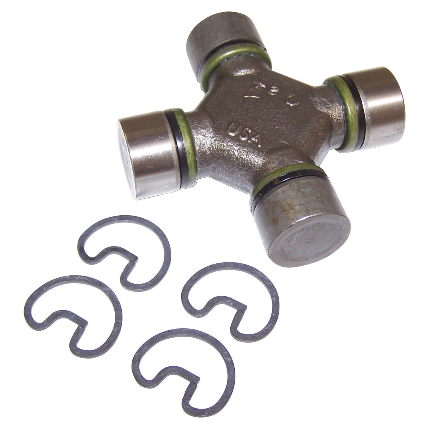 Crown Automotive Jeep Replacement Universal Joint 1994-1995 YJ Wrangler 1997-2001 XJ Cherokee w/ 4WD w/ 2.5L Turbo Diesel Engine w/ Manual Transmission, Rear Drive Shaft, Front Joint;1999-2003 WJ Grand Cherokee w/ 4.7L Engine w/ NP242 Transfer Case (Rear Drive Shaft, Front Joint); 2000