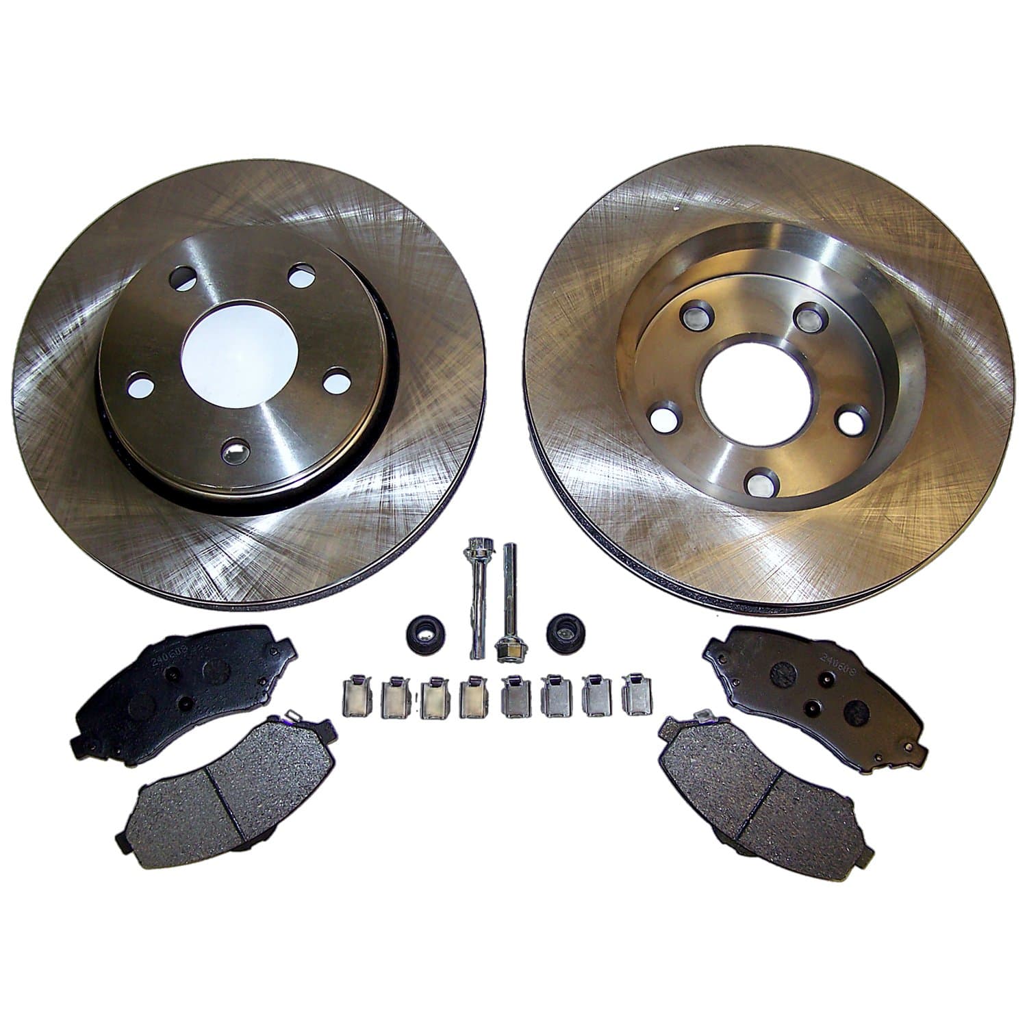 2007-2011 Wrangler JK w/ Model 30/184 Front Axle; Kit includes: 2 Brake Rotors 1 Pad Set and all necessary hardware; Front. product image