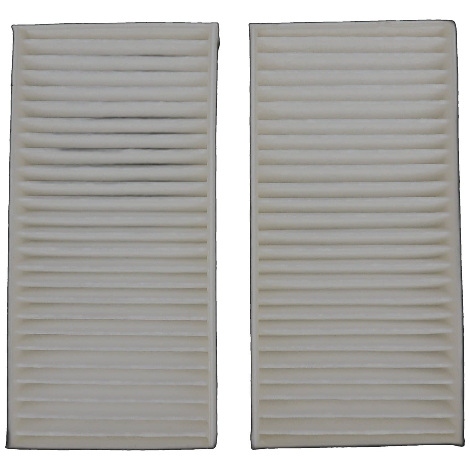 Cabin Air Filter Kit; Includes 2 Cabin Air Filters; Paper; White; product image