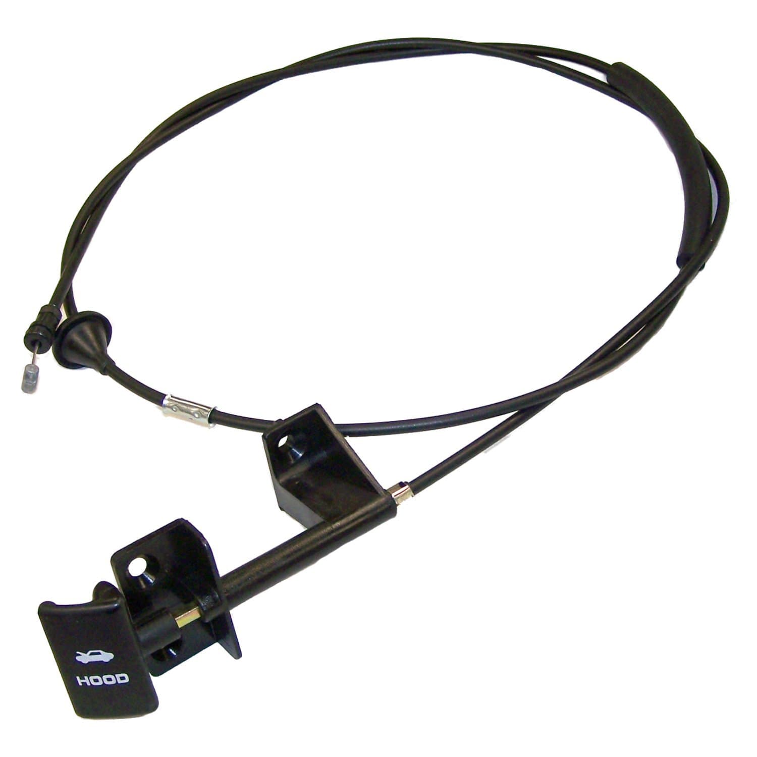 Crown Automotive Jeep Replacement Hood Release Cable; Left Hand Drive;