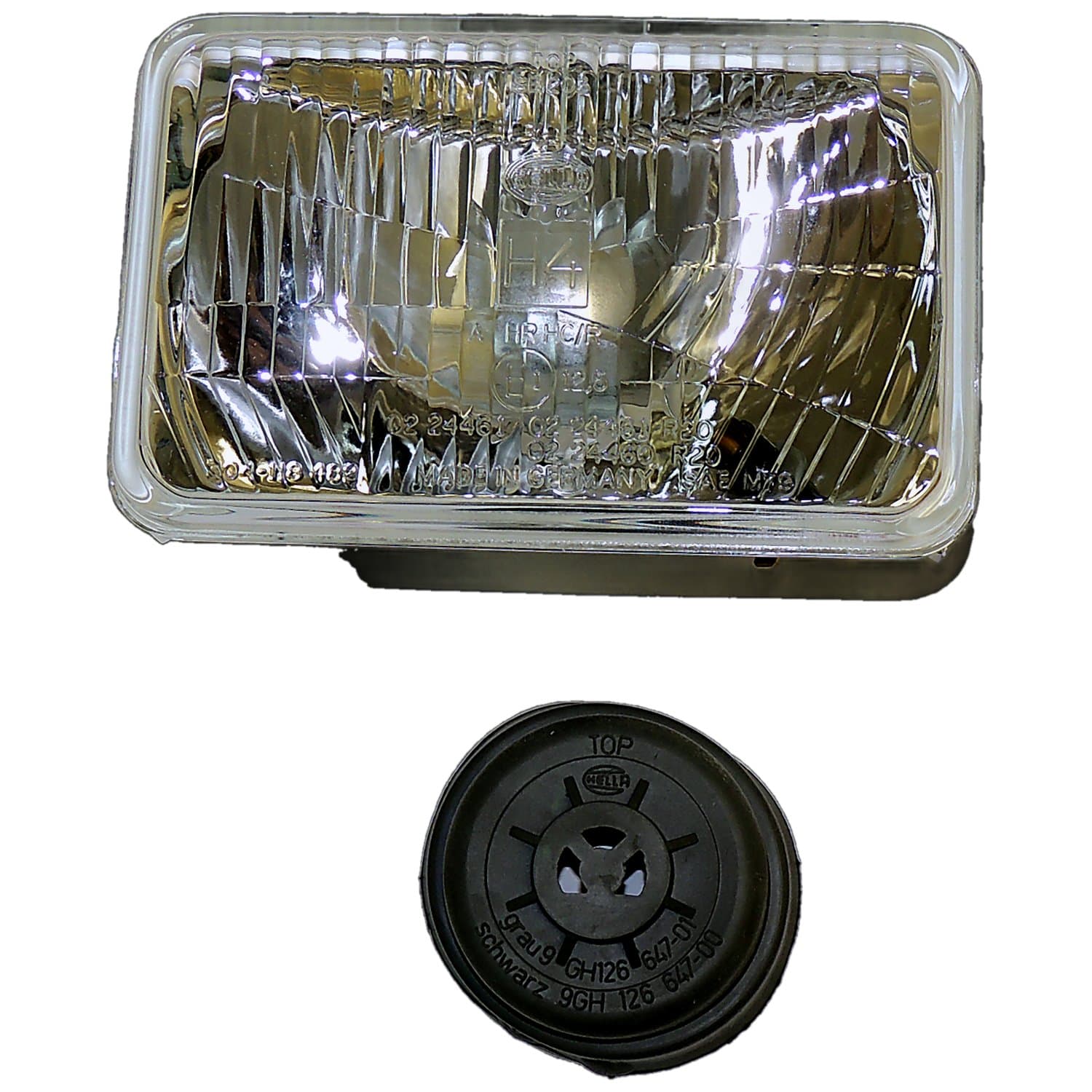 Head Light Assembly; For Use w/ 1991-1995 Jeep YJ Wrangler; Export Or KDX Only; Bulbs Not Included; product image