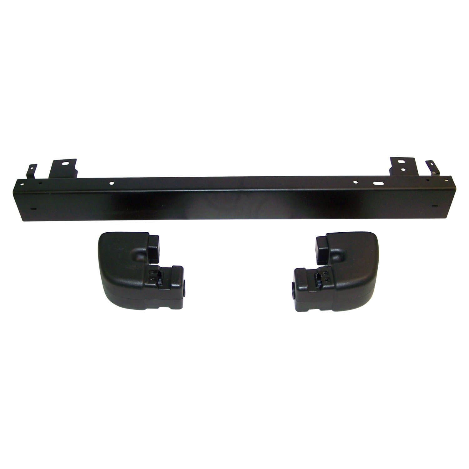 Crown Automotive Jeep Replacement Rear Bumper Kit; Black; Incl. Bumper And 2 End Caps;