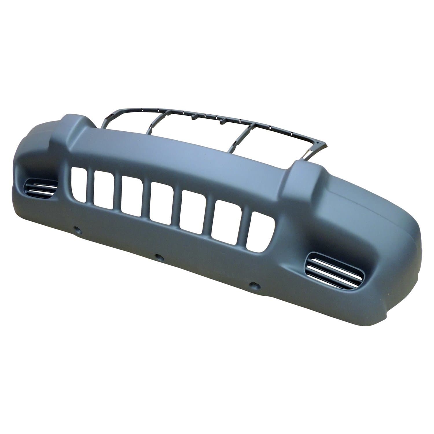 Crown Automotive Jeep Replacement Front Bumper Fascia; Gray; Textured; w/Laredo Package w/o Fog Lamps;