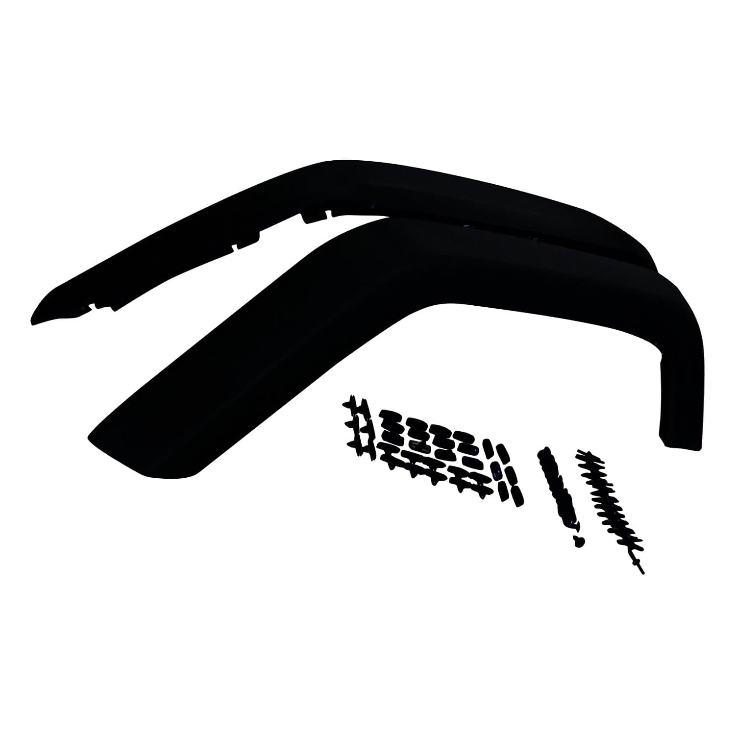 Fender Flare Set; Rear; Incl. 2 Flare/Retainers/Rivets; Textured Black; product image