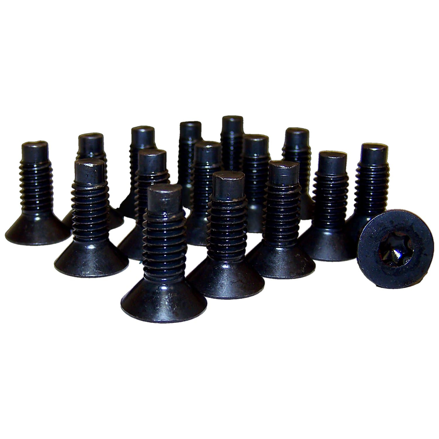 1976-1983 CJ-5 CJ includes 16 pieces 1976-1986 CJ-7 CJ includes 16 pieces 1981-1986 CJ-8 CJ includes 16 pieces 1987-1995 Wrangler YJ includes 16 pieces 1997-2006 Wrangler TJ Uses 14; This kit includes 16 pieces product image