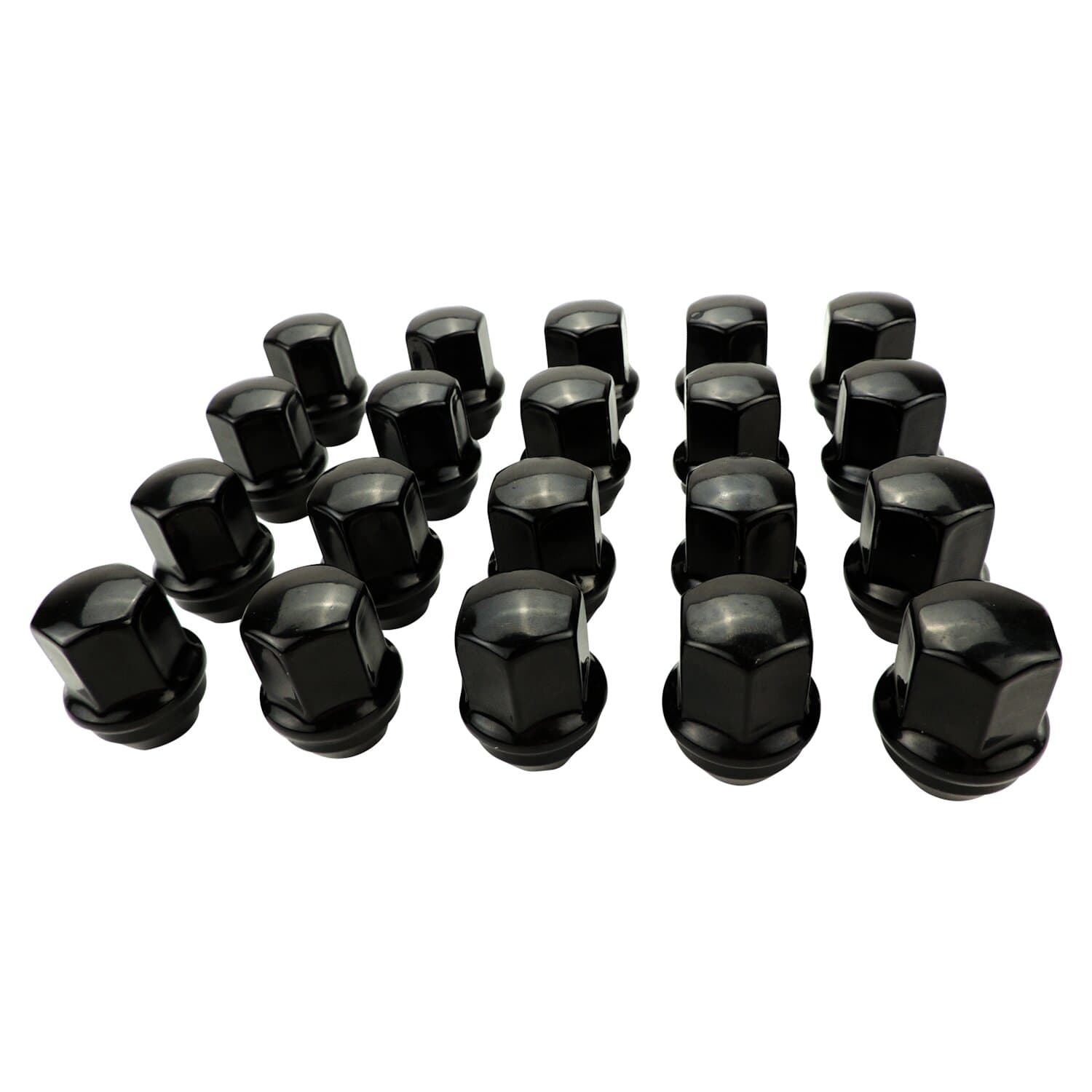 Crown Automotive Jeep Replacement Crown Automotive Jeep Replacement 6509422BLK Black Lug Nut Kit for 2011+ Jeep JL, JT, WK2, & WL Models, M14 x 1.5 Threads