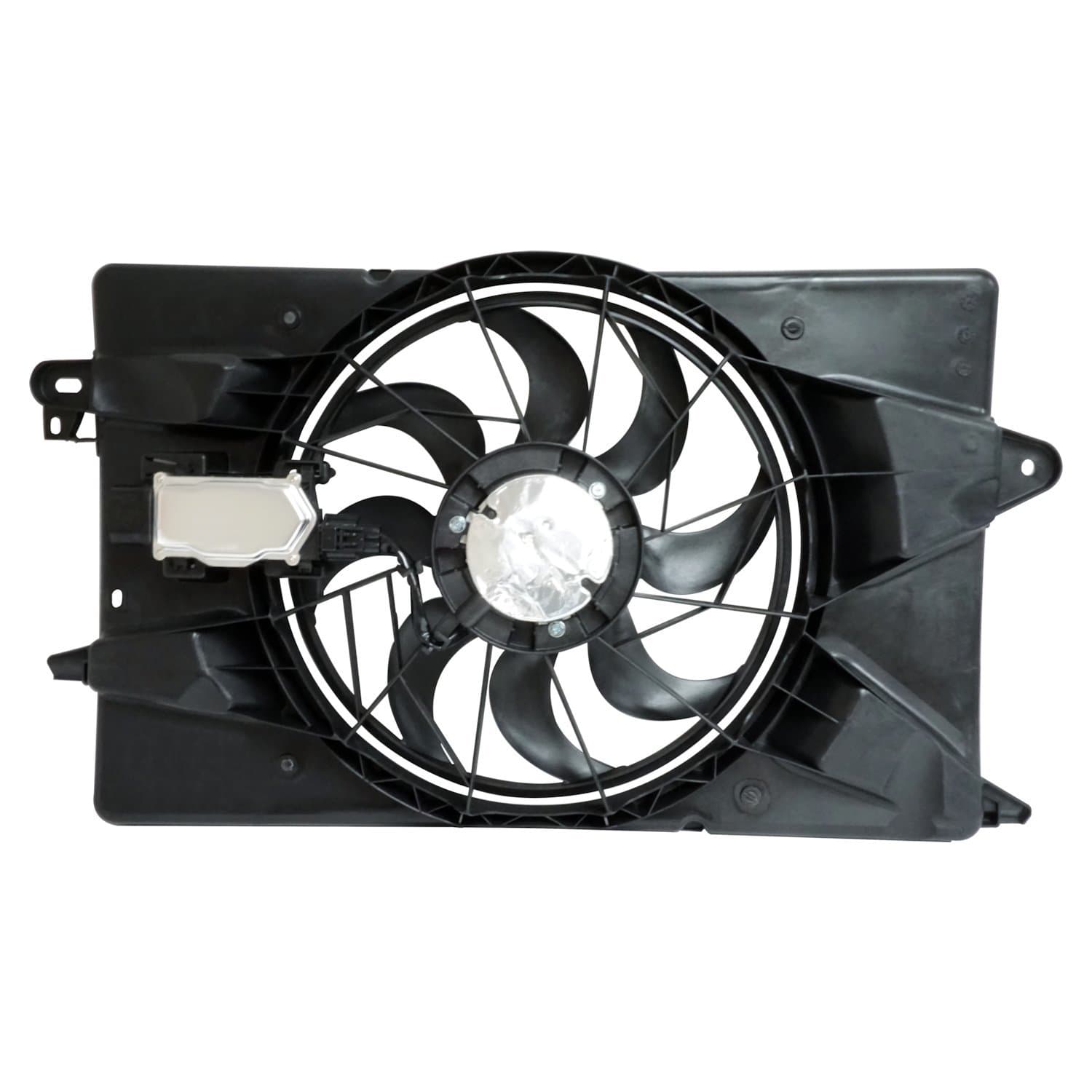 Crown Automotive Jeep Replacement BLACK COOLING FAN MODULE W/ 2.4L ENGINE W/ SINGLE COOLING FAN MODULE