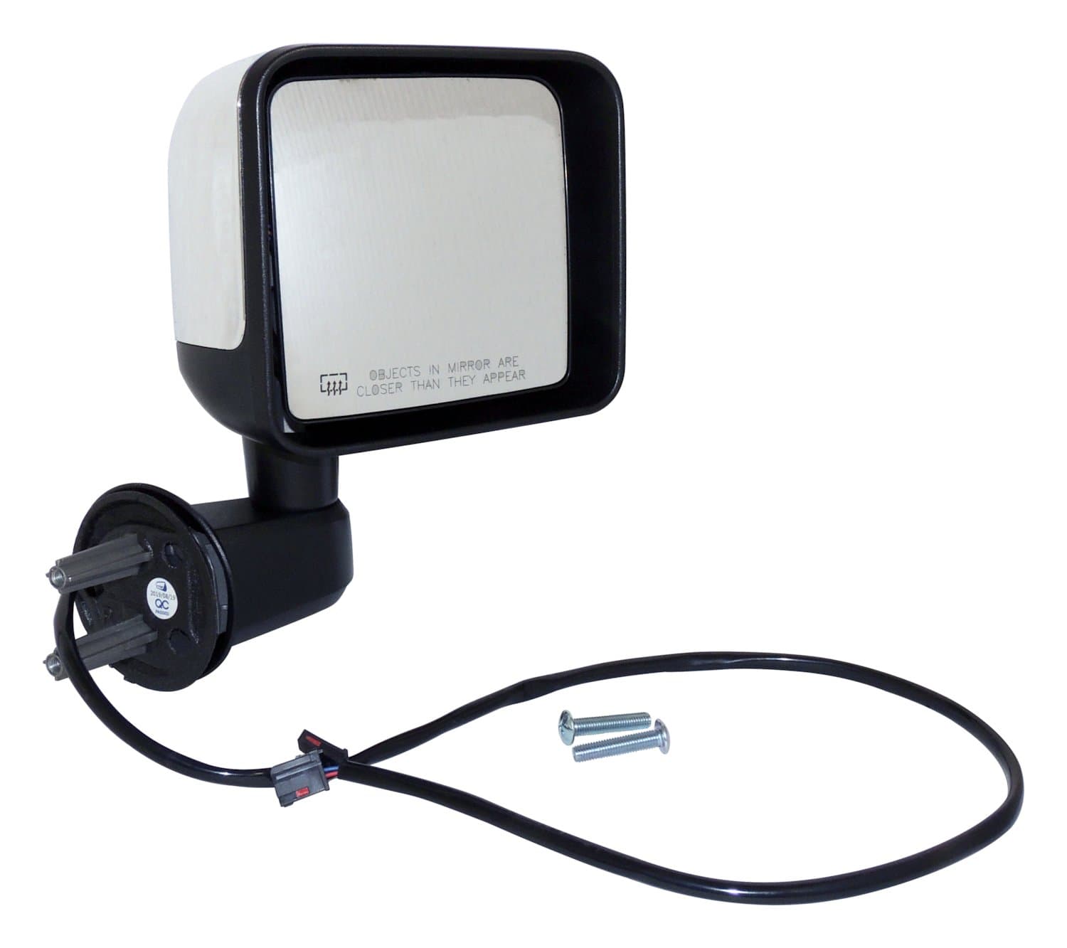 Crown Automotive Jeep Replacement Crown Automotive Jeep Replacement 68249844AC Right Power, Heated, Manual Folding Mirror for 15-18 Jeep JK Wrangler LHD