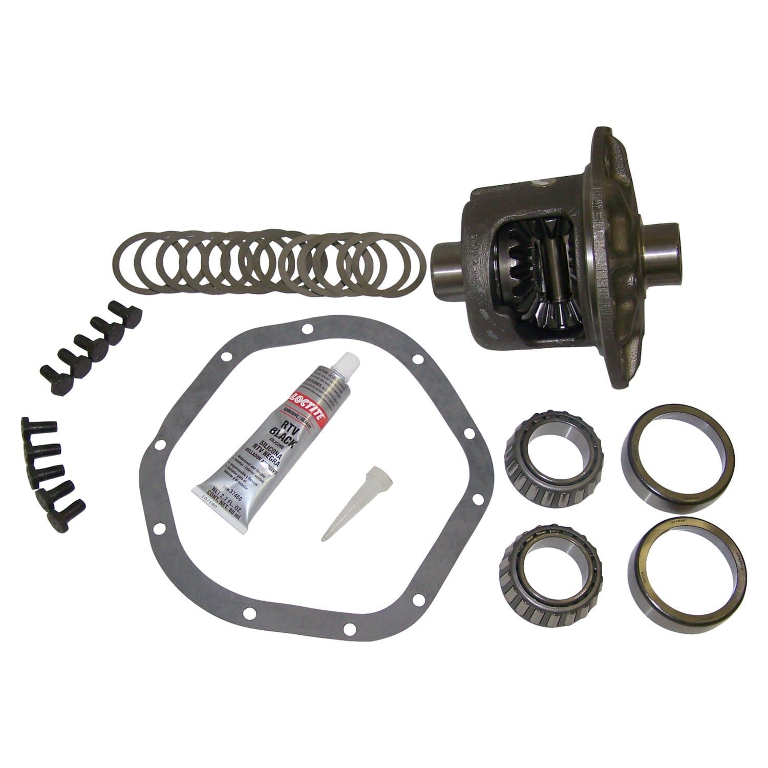 Crown Automotive Jeep Replacement 1987-1990 Cherokee XJ w/ Model 44 Rear Axle; Trac-Lok; Incl. Gears & Plates 1986-1986 CJ-7 CJ w/ Model 44 Rear Axle; Locking; Ratios: 2.72 3.31 3.54; Incl. gear set 1986-1986 CJ-8 CJ w/ Model 44 Rear Axle; Locking; Ratios: 2.72 3.31 3.54; Incl. gear