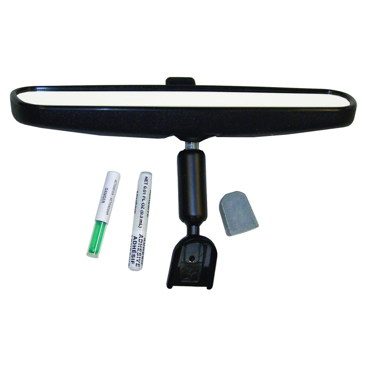 Crown Automotive Jeep Replacement 1975-1983 Cherokee SJ 9.75in Rearview Mirror w/ button & adhesive. 1955-1983 CJ-5 CJ 9.75in Rearview Mirror w/ button & adhesive. 1976-1986 CJ-7 CJ 9.75in Rearview Mirror w/ button & adhesive. 1981-1986 CJ-8 CJ 9.75in Rearview Mirror w/ button & adhesi