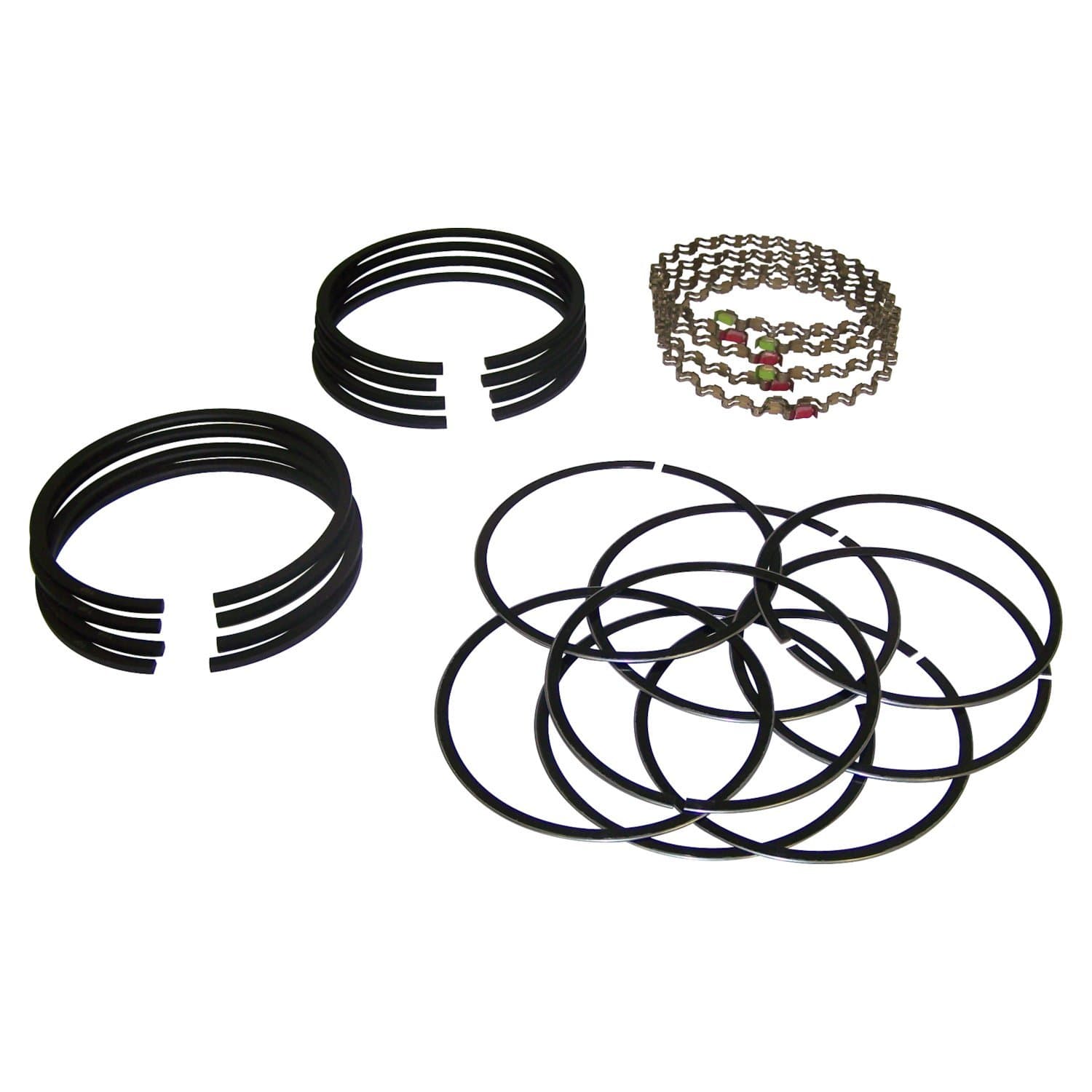 Crown Automotive Jeep Replacement Piston Ring Set 1945-1949 CJ-2A w/ 4-134 L-Head Engine;1948-1953 CJ-3A w/ 4-134 L-Head Engine;1953-1968 CJ-3B w/ 4-134 F-Head Engine;1955-1971 CJ-5 w/ 4-134 F-Head Engine;1955-1971 CJ-6 w/ 4-134 F-Head Engine;1941-1945 MB w/ 4-134 L-Head Engine; 195