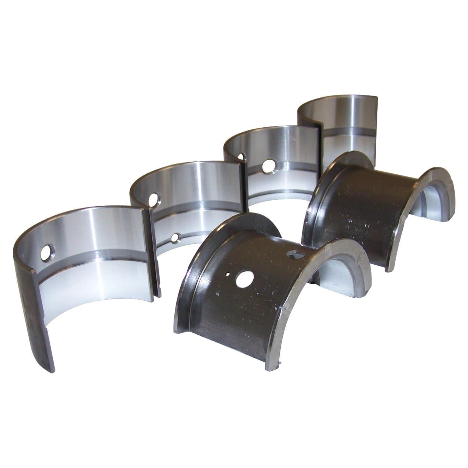 Crown Automotive Jeep Replacement Crankshaft Main Bearing Set 1941-1945 MB w/ 4-134 L-Head Engine;1945-1949 CJ-2A w/ 4-134 L-Head Engine;1948-1953 CJ-3A w/ 4-134 L-Head Engine;1953-1968 CJ-3B w/ 4-134 F-Head Engine;1955-1971 CJ-5, CJ-6 w/ 4-134 F-Head Engine;1950-1952 M38 w/ 4-134 L-