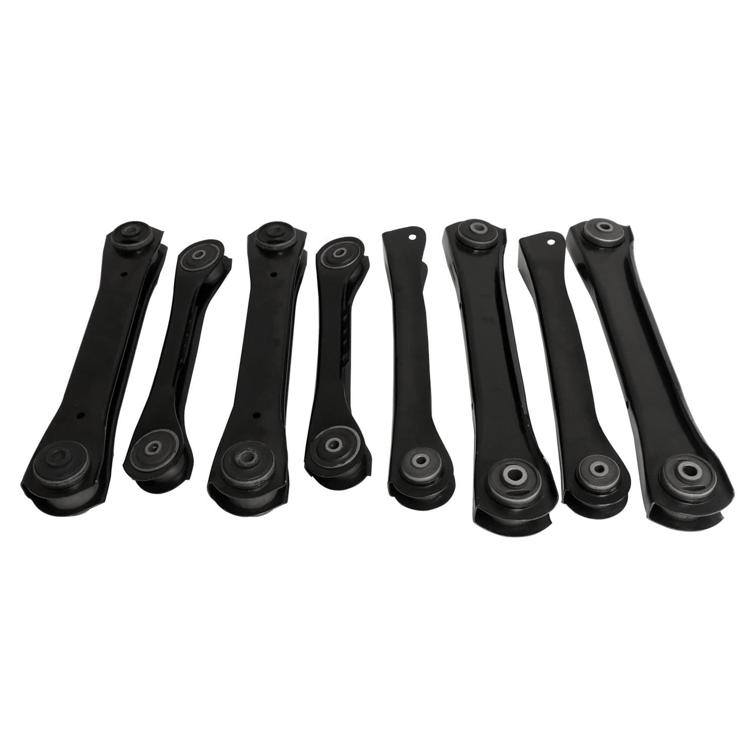 Crown Automotive Jeep Replacement BLACK CONTROL ARM KIT FRONT & REAR CONTROL ARM KIT;INCLUDES LEFT AND RIGHT FRONT AND REAR UPPER AND LOWER CONTROL ARMS;DOES NOT INCLUDE FRONT AXLE SIDE UPPER CONTROL ARM BUSHINGS
