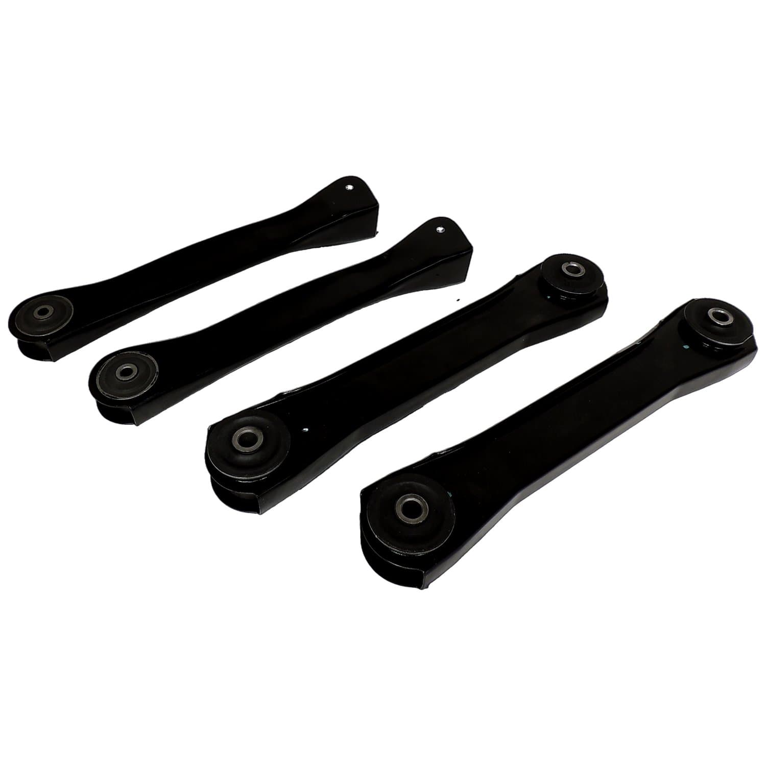 BLACK CONTROL ARM KIT FRONT CONTROL ARM KIT;INCLUDES LEFT AND RIGHT FRONT UPPER AND LOWER CONTROL ARMS;DOES NOT INCLUDE FRONT AXLE SIDE UPPER CONTROL ARM BUSHINGS product image