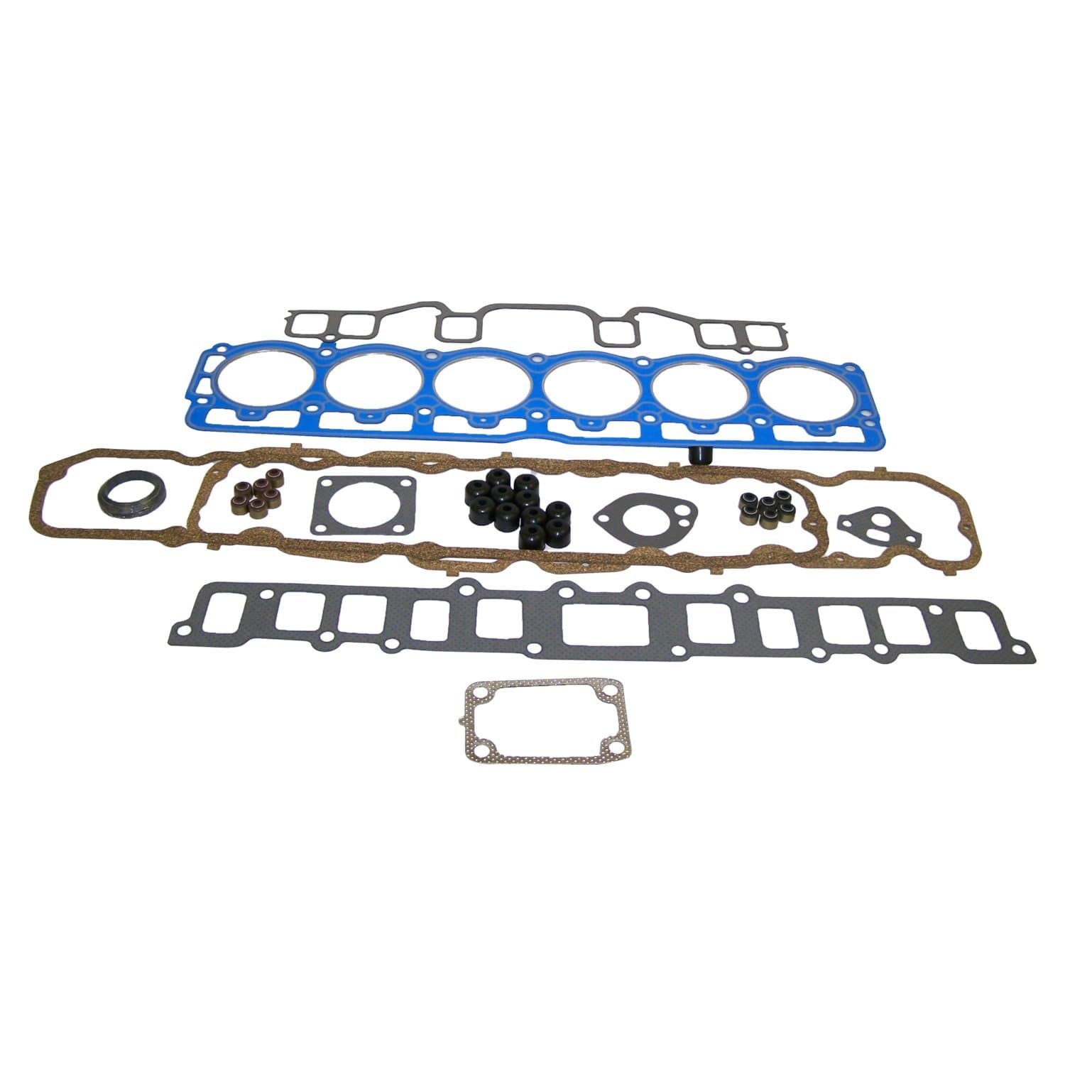 Crown Automotive Jeep Replacement Engine Gasket Set 1971-1972 CJ-5, CJ-6 w/ 3.8L (6-232) Engine;1971-1972 CJ-5, CJ-6 W/ 4.2L (6-258) Engine;1972-1971 C104 Commando w/ 4.2L (6-258) Engine;1971-1972 SJ, J-Series w/ 3.8L (6-232) Engine;1971-1972 SJ, J-Series w/ 4.2L (6-258) Engine;