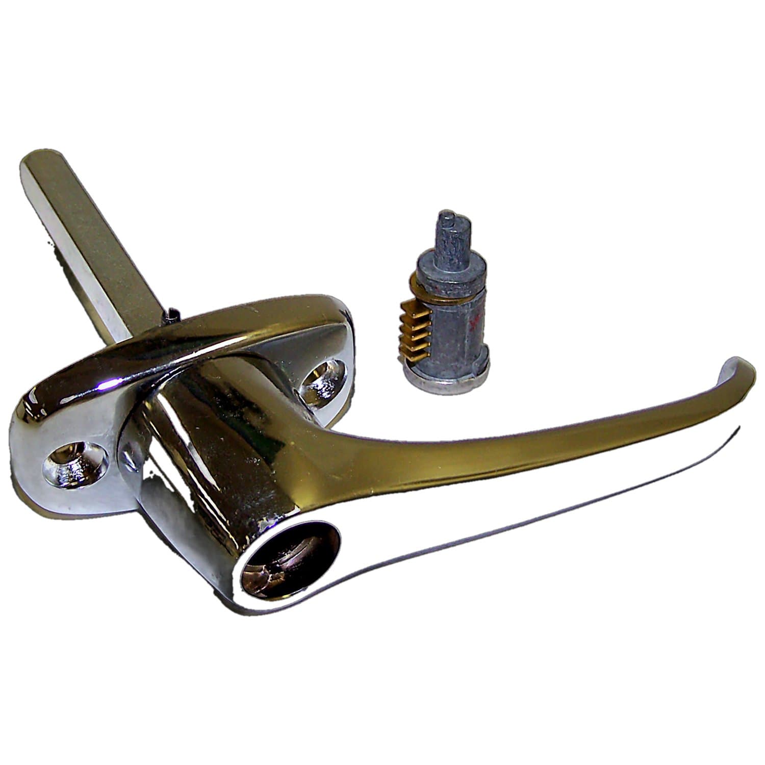 Exterior Door Handle; Incl. Lock Cylinder; Chrome; product image