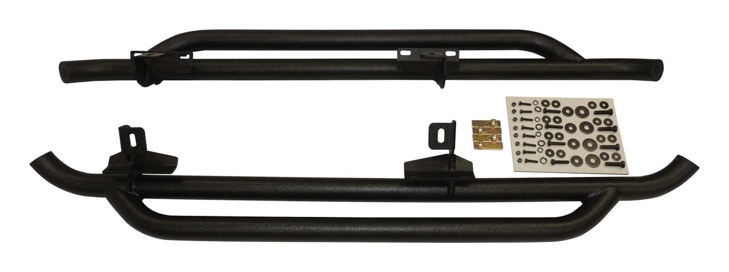 Crown Automotive Jeep Replacement RT Off-Road - Steel Black Rocker Panel Guard Set