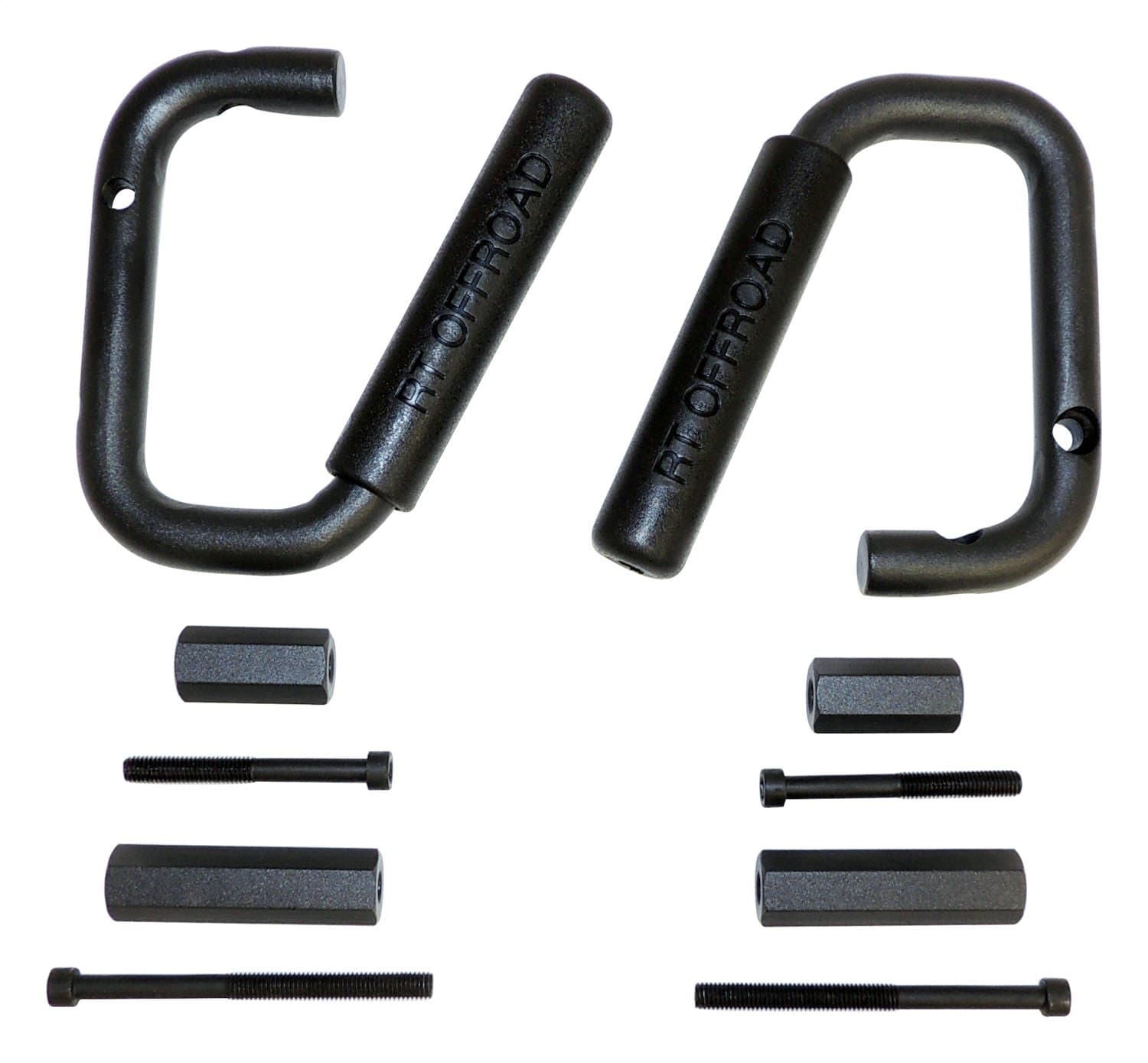 Crown Automotive Jeep Replacement BLACK POWDER COATED STEEL FRONT GRAB HANDLE SET FOR 20072018 JEEP JK WRANGLER