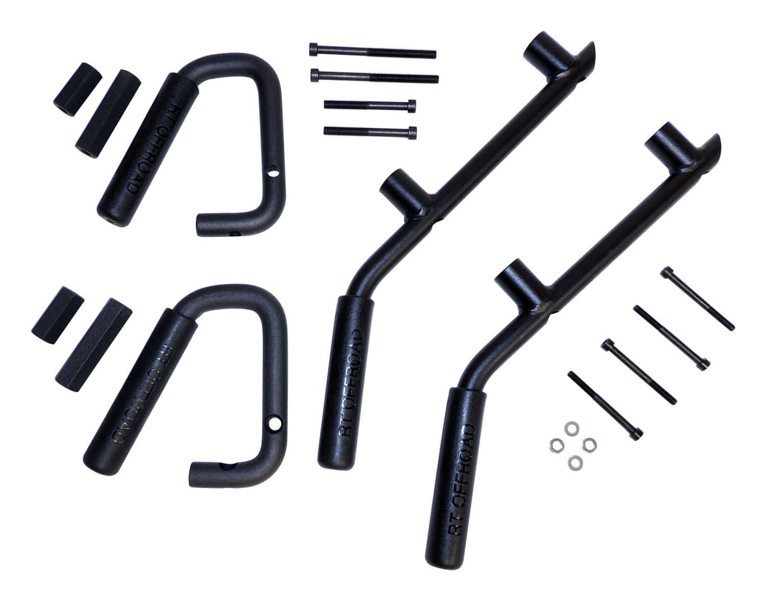 Crown Automotive Jeep Replacement BLACK POWDER COATED STEEL F & R GRAB HANDLE KIT FOR 20072018 JEEP JK WRANGLER