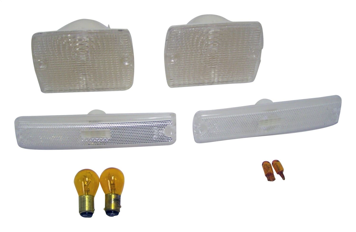 Crown Automotive Jeep Replacement RT Off-Road - Plastic Amber Parking & Side Marker Light Kit