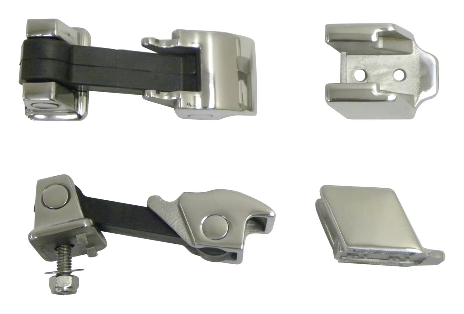 Crown Automotive Jeep Replacement RT Off-Road - Stainless Stainless Hood Catch Kit