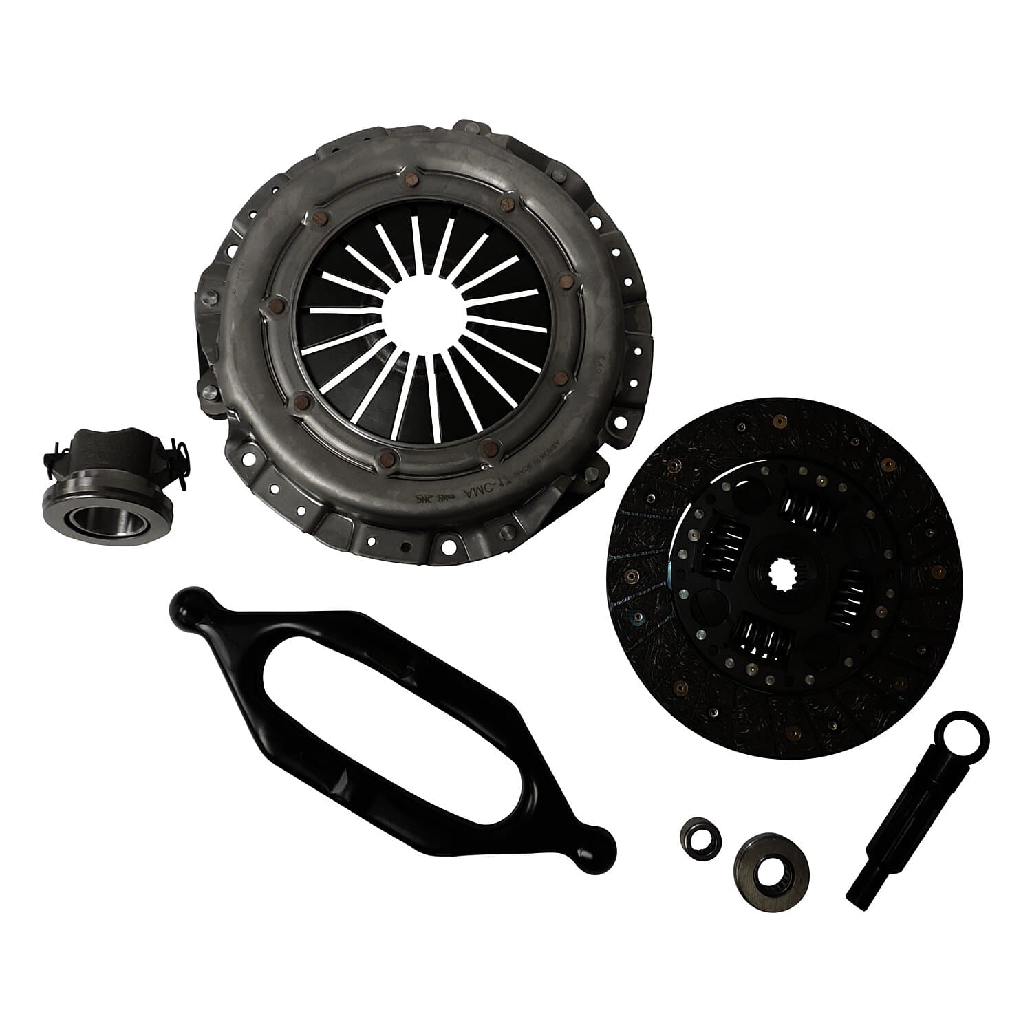 Clutch Kit Jeep 1997-2002 TJ Wrangler 1997-2000 XJ Cherokee w 2.5L Engine Includes Clutch Disc Pressure Plate Clutch Release Bearing Pilot Bearing Clutch Fork and Alignment Tool 9.125 Disc 14 Splines .968 Spline Diameter product image